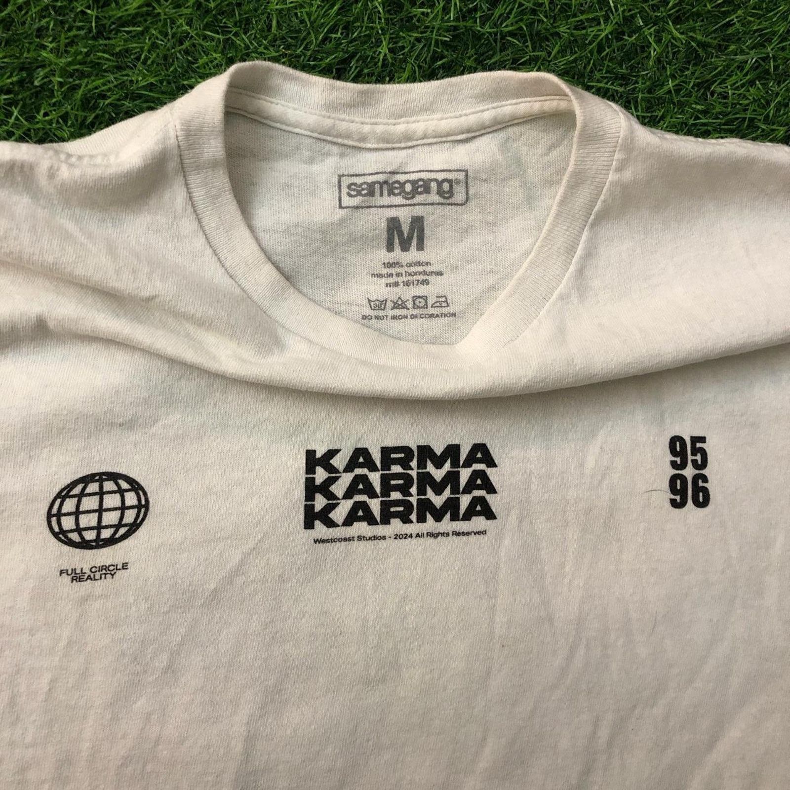 Other White Karma West Coast Studios Rose Graphic Tee Size US M / EU 48-50 / 2 - 4 Thumbnail
