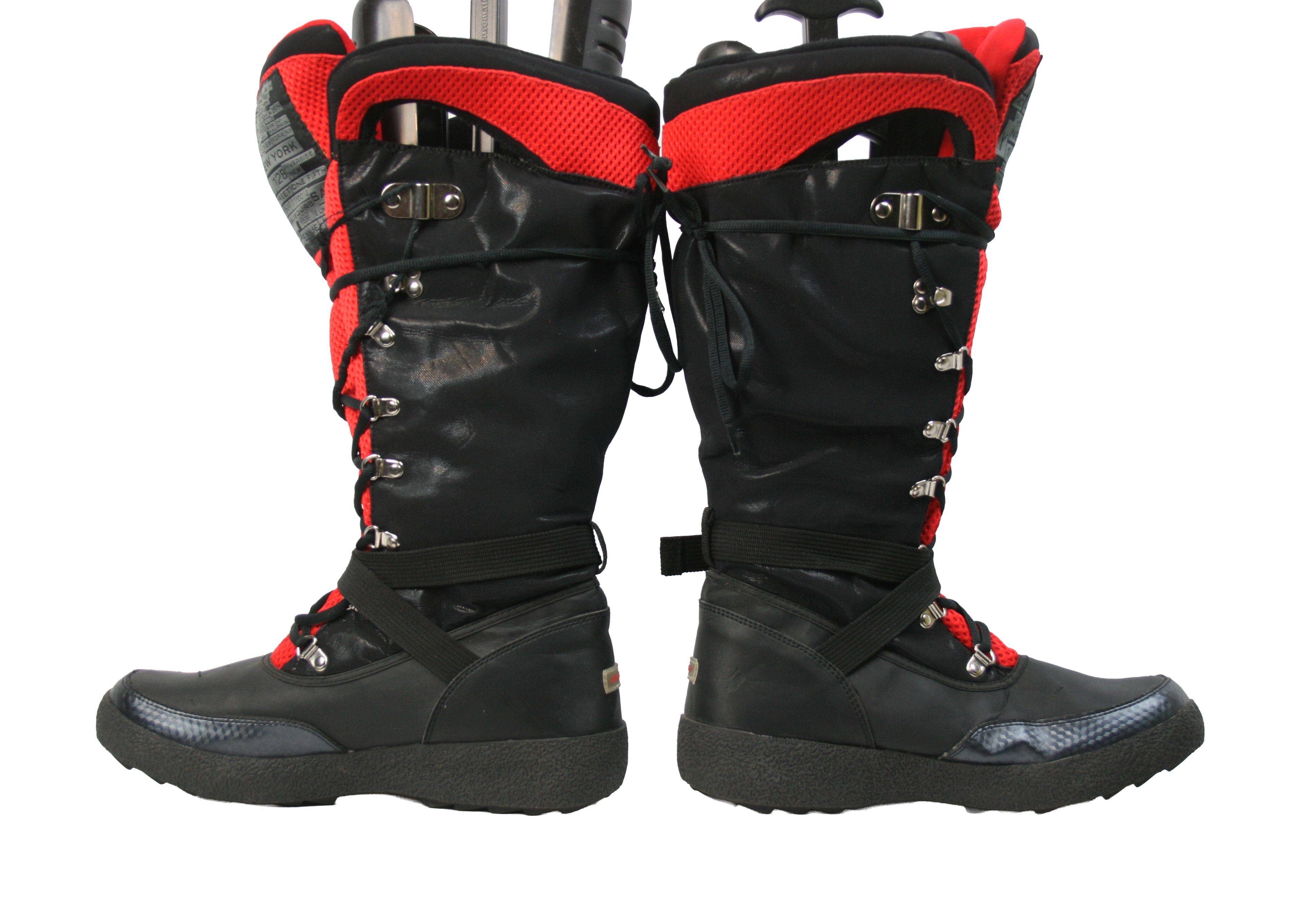 DKNY 00S Sport Winter Moto Y2K Knee High Boots Vintage Size US 10 / IT 40 - 10 Thumbnail