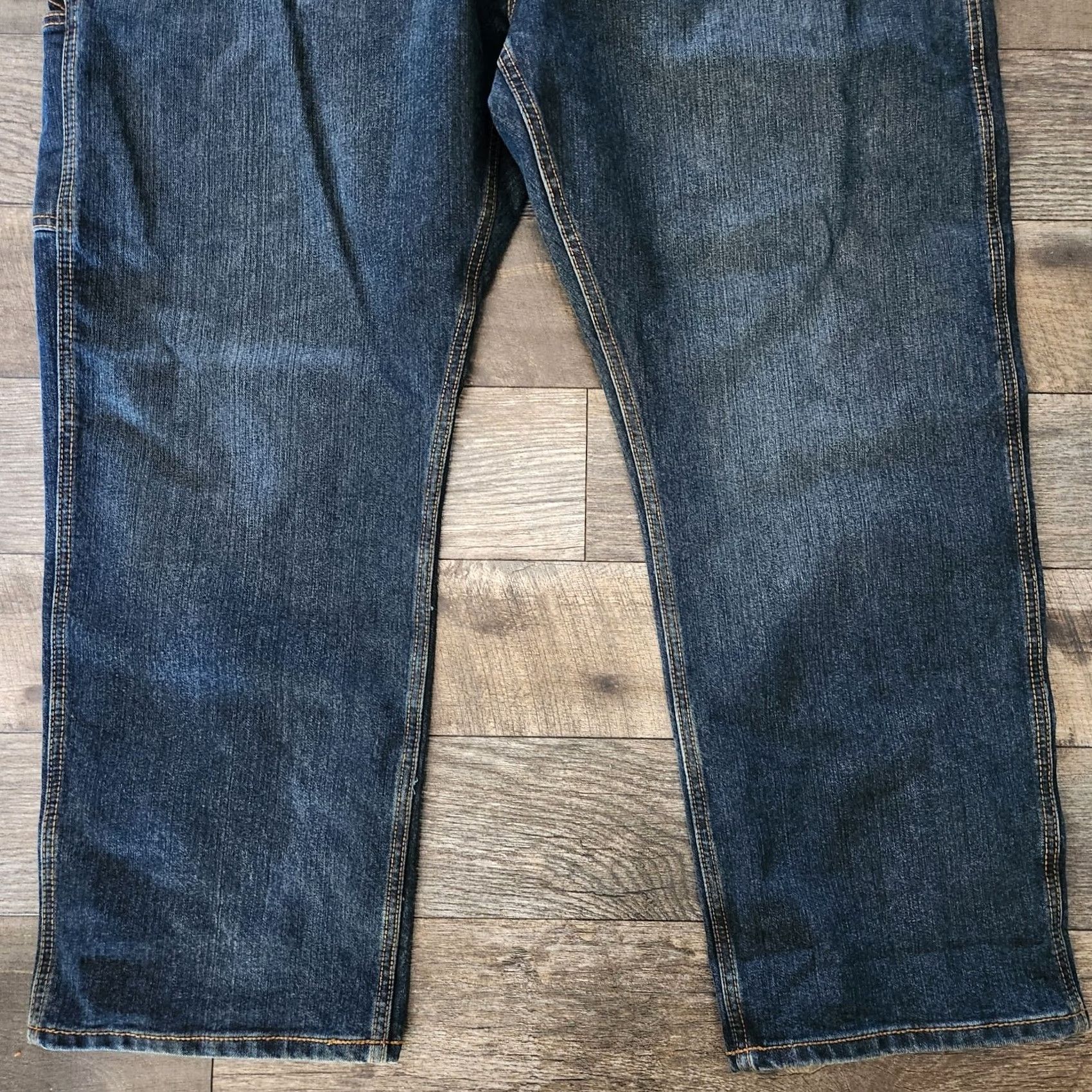 Ariat Ariat Men's M4 Relaxed Boot Jeans 44x30 Blue Denim Work Carpenter Pocket Denim Jeans Size US 44 / EU 60 - 2 Thumbnail