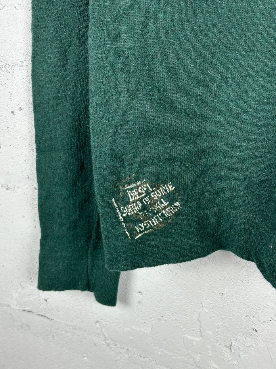 Diesel × Vintage Vintage Diesel Wool Sweater Knitwear Logo Green Size US M / EU 48-50 / 2 - 4 Thumbnail