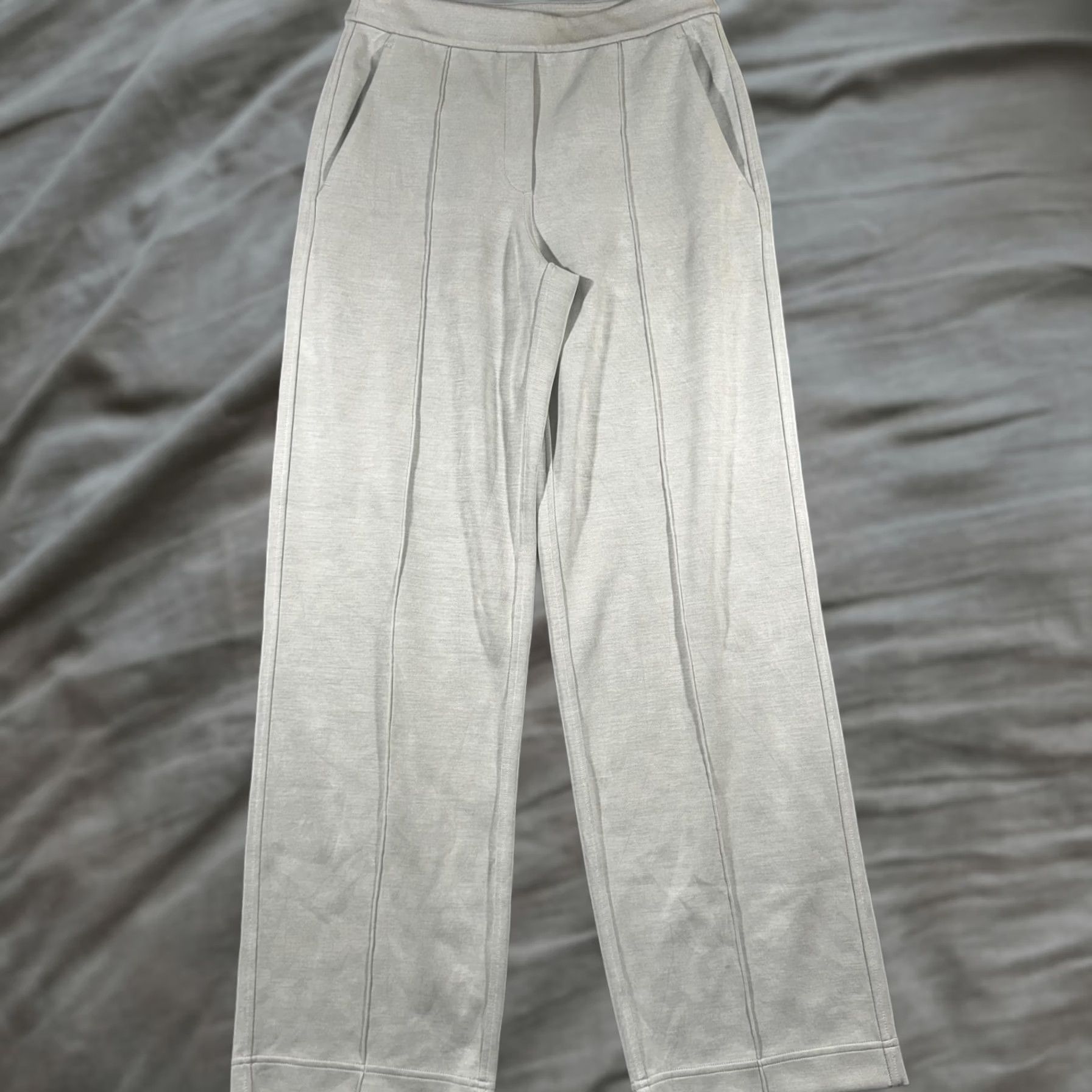 Lululemon Lululemon Pants Women's Small Gray Straight Leg Knit Lounge Sweatpants Pockets Size 28" / US 6 / IT 42 - 1 Thumbnail