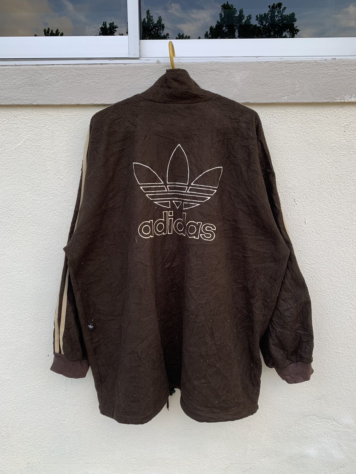 Adidas Adidas Big Logo Fleece Zipper Jacket Size US L / EU 52-54 / 3 - 1 Thumbnail