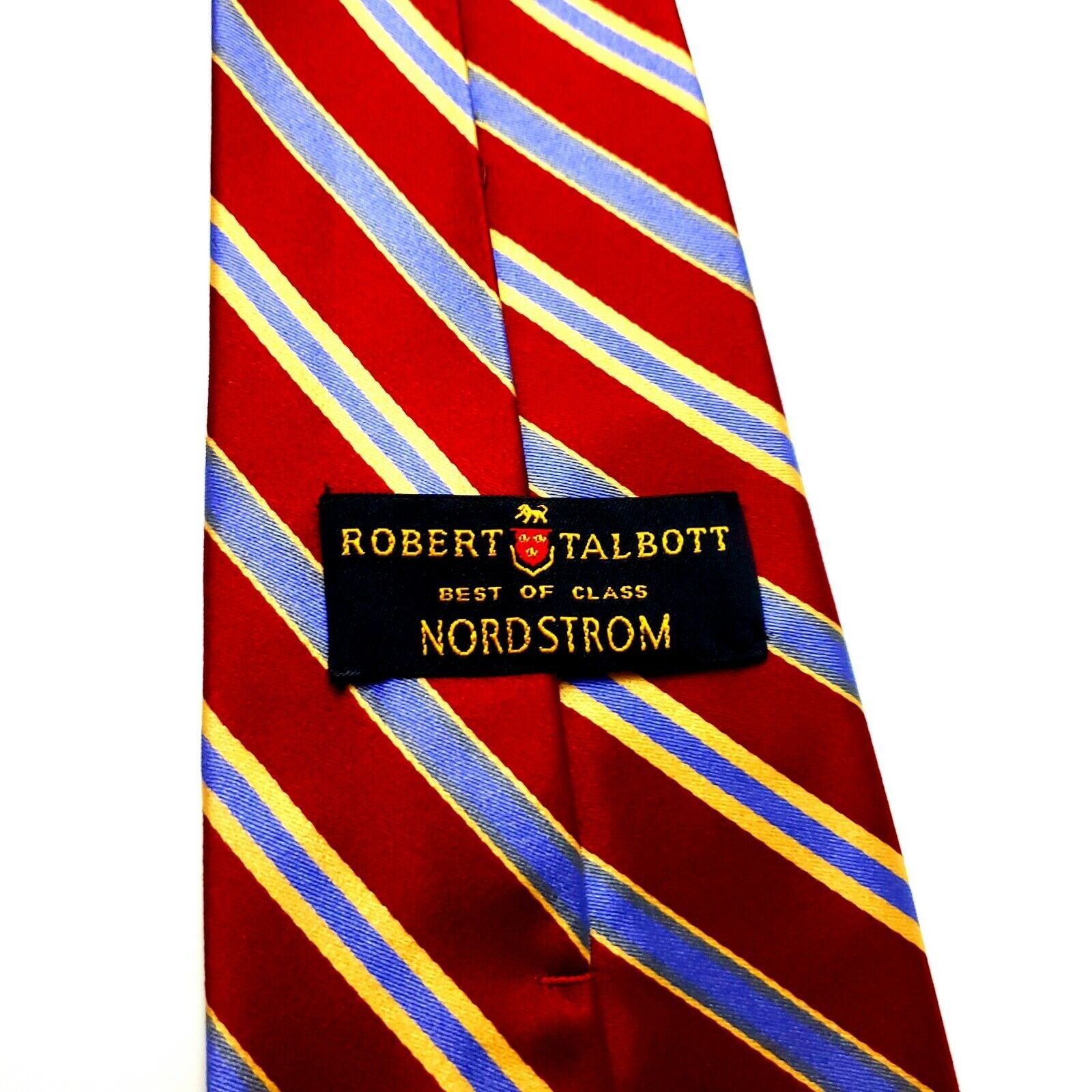 Nordstrom Nordstrom Best Of Class Nordstrom Silk Tie Red Striped Wide Size ONE SIZE - 3 Thumbnail