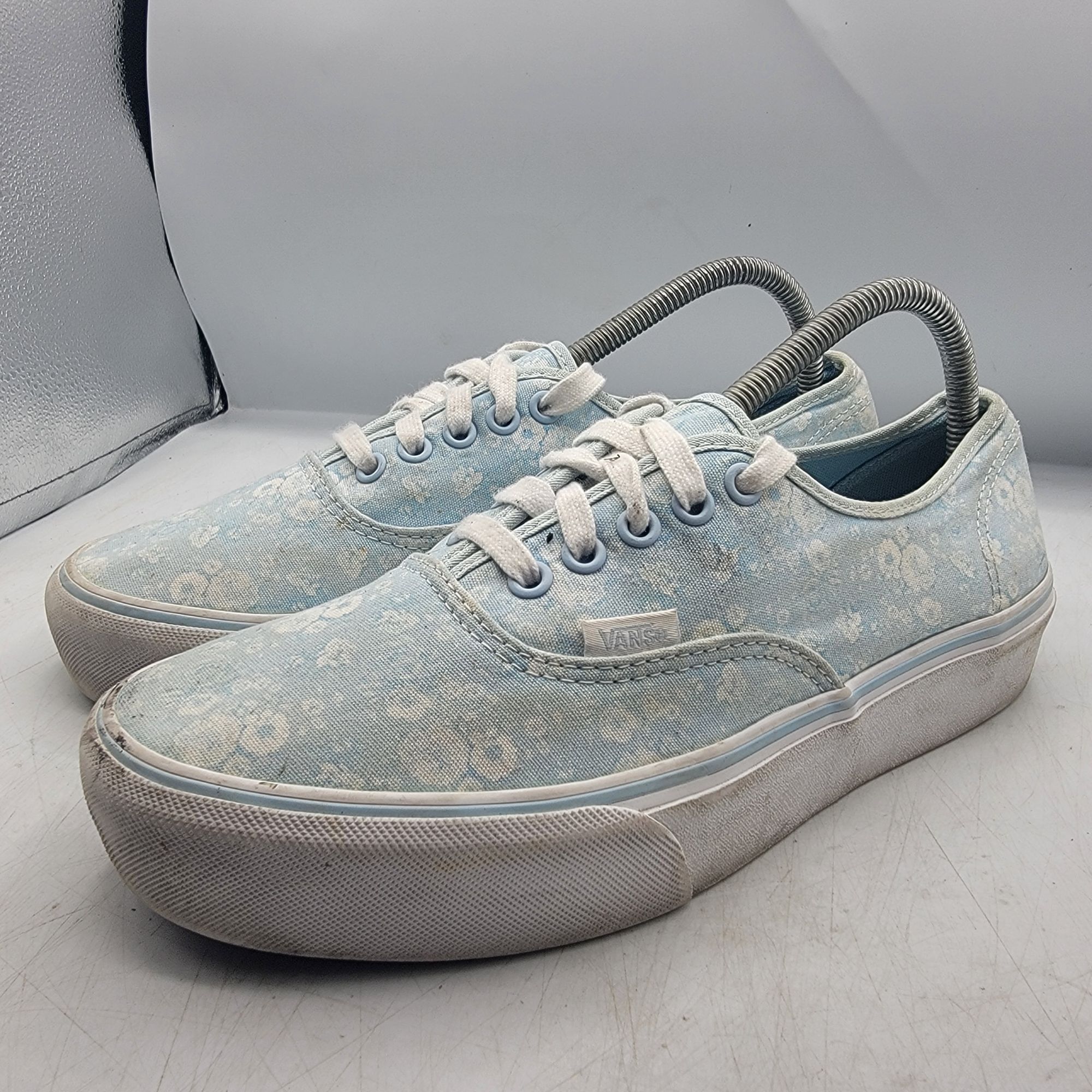 Vans Vans Womens 10 Light Blue Floral Platform Sneaker Shoes Casu Size US 10 / IT 40 - 4 Thumbnail