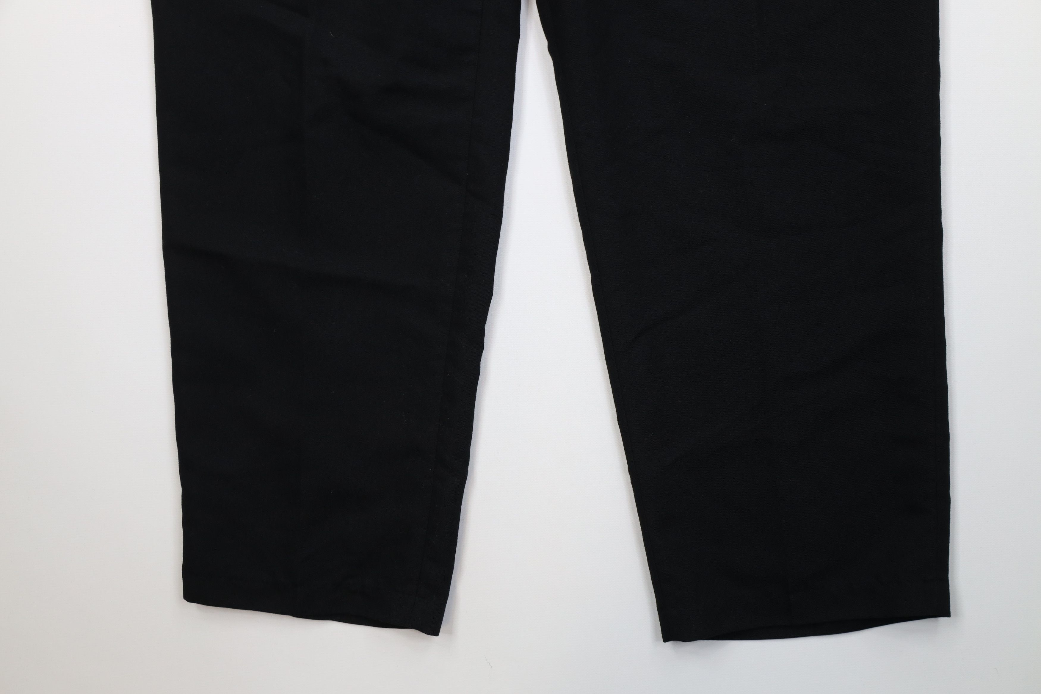 Vintage Vintage 90s Streetwear Wool Blend Wide Leg Chino Pants Black Size US 38 / EU 54 - 4 Thumbnail