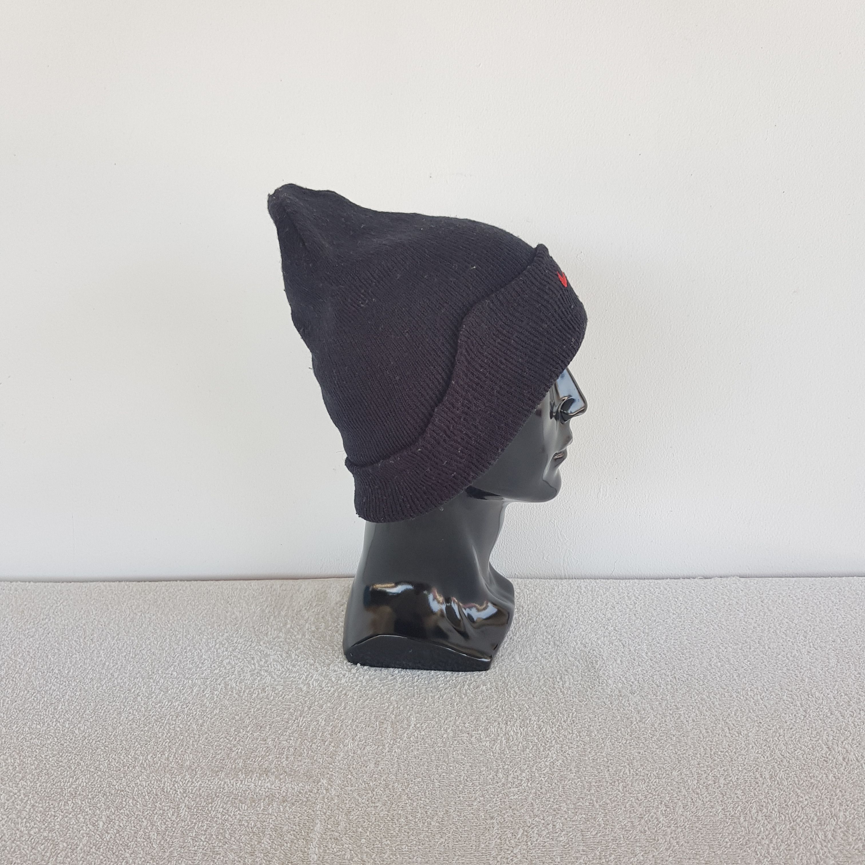 Japanese Brand Vintage 90s Nike Beanie Nike Swoosh Snow Caps Hats. Size ONE SIZE - 3 Thumbnail