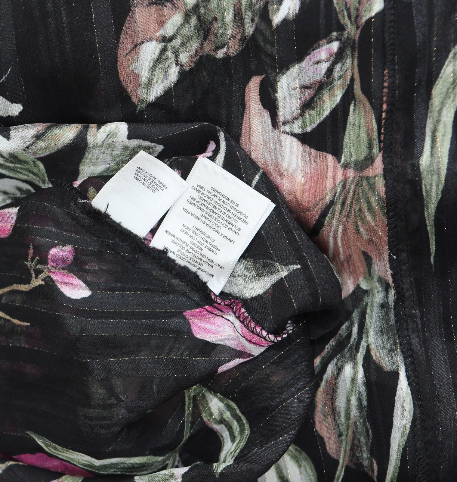 Other New Rachel Rachel Roy Maxi Dress Cascade Garden Black 14 Size XL / US 12-14 / IT 48-50 - 6 Thumbnail