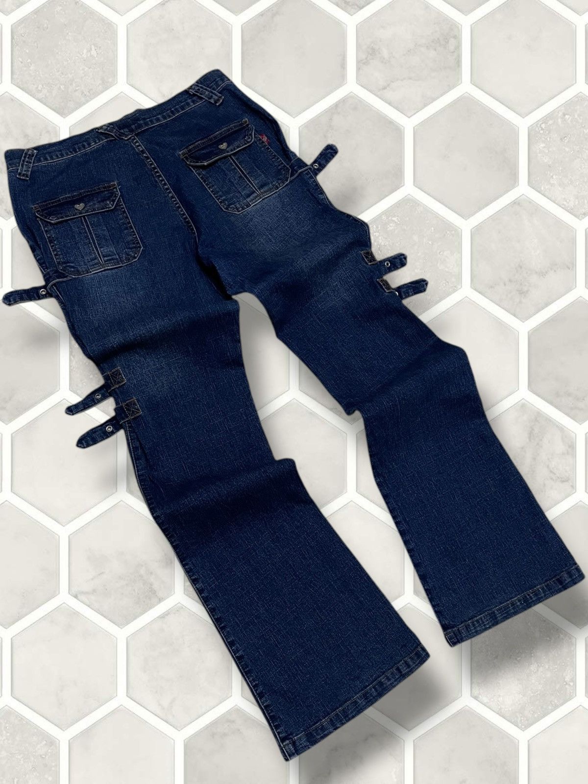 Hysteric Glamour Vintage Original Designer Japan Angela Bondage Flared Denim Size US 32 / EU 48 - 11 Thumbnail