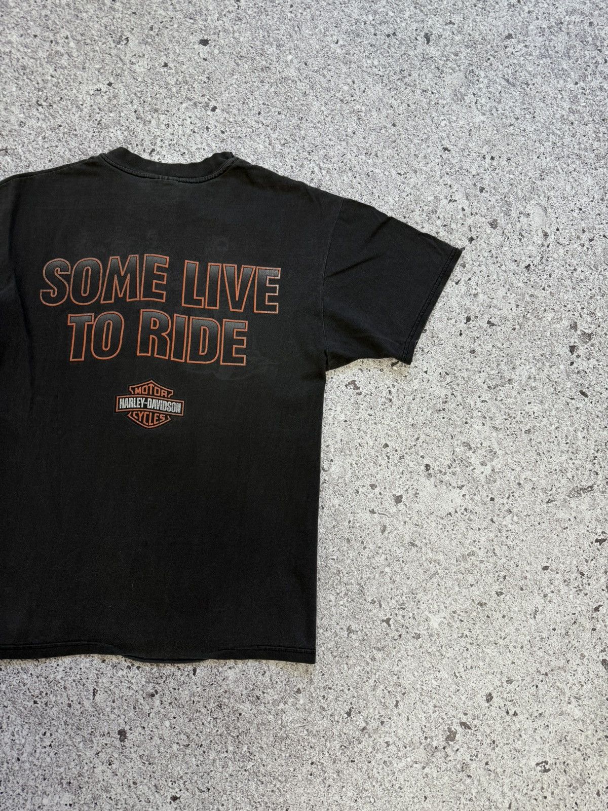 Harley Davidson × Vintage Rare Vintage Harley Davidson Some Live To Ride 1997 T-Shirt Size US L / EU 52-54 / 3 - 7 Thumbnail