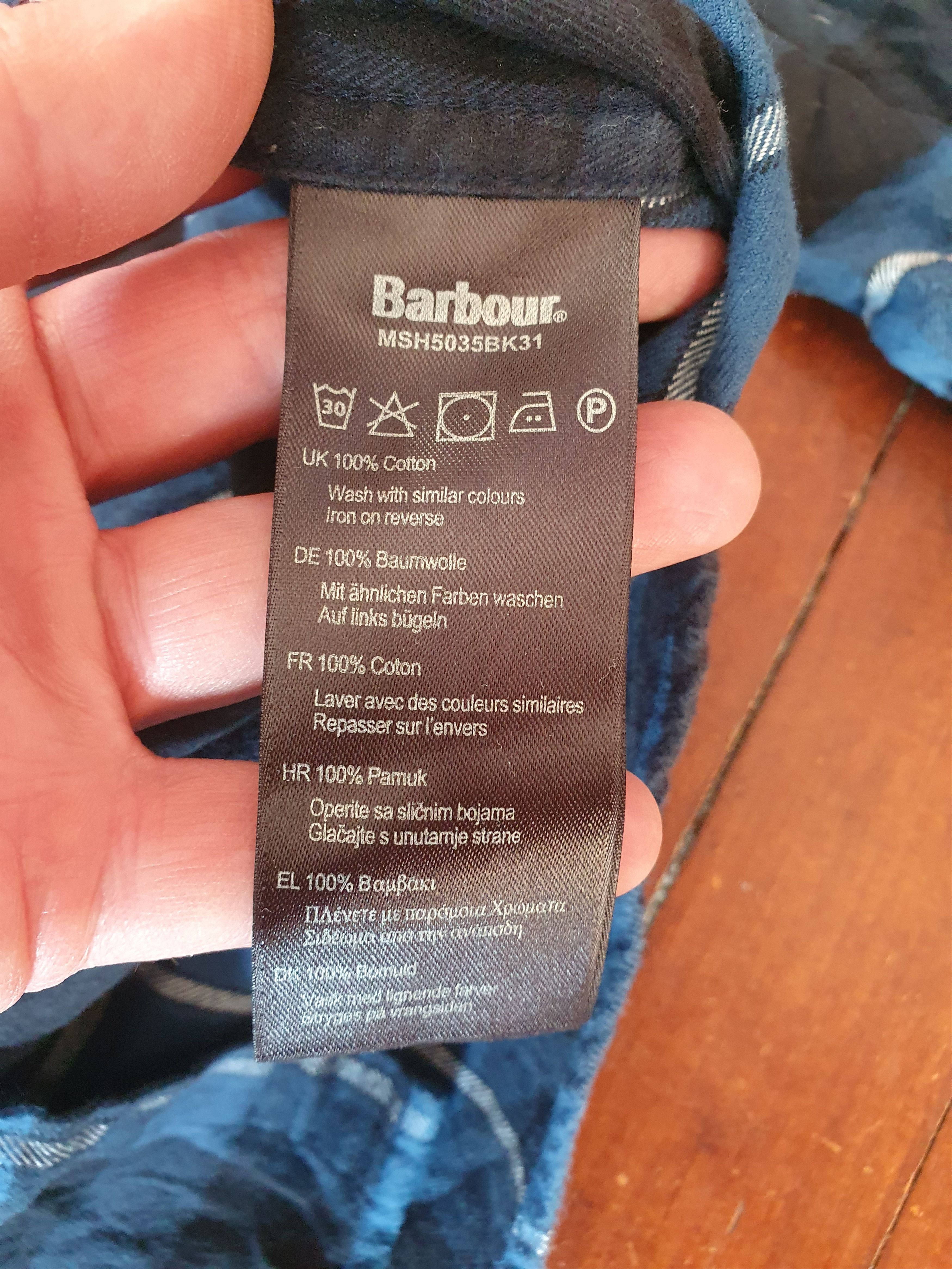 Barbour Barbour Tailored Fit Flannel Shirt AW21 sz XL Size US XL / EU 56 / 4 - 4 Thumbnail
