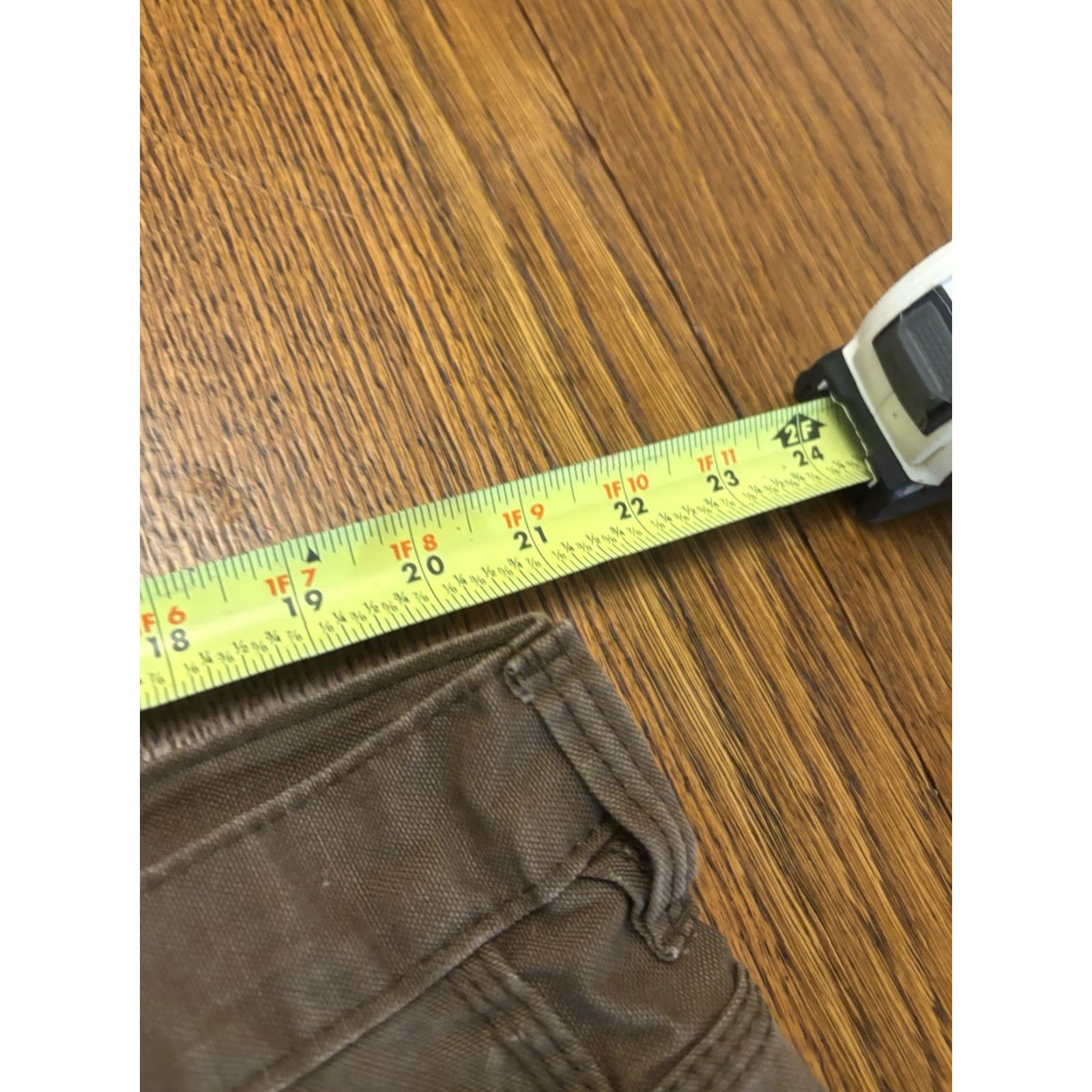 Vintage CE Schmidt Workwear Utility Jeans Mens 42X 34 Canvas Brown Relaxed Fit Comfort Flex Belt Loops Logo 42 Inseam 34 Size US 42 / EU 58 - 3 Thumbnail