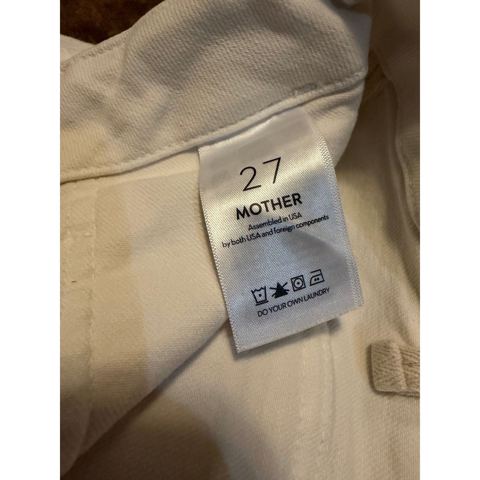 Mother Patch Pocket Private Ankle Fray size 27