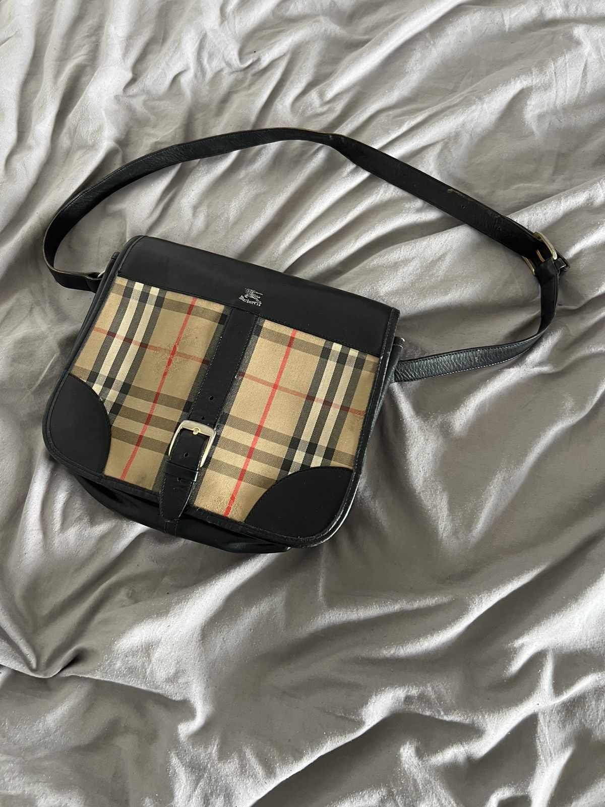 Burberry × Designer × Vintage Burberry Bag Vintage Nova Check London Y2k Size ONE SIZE - 7 Thumbnail