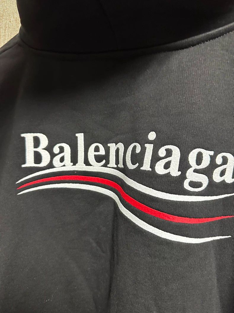 Balenciaga Balenciaga Wave Coke Logo Embroidered Logo Hoodie Size US XXS / EU 40 - 3 Thumbnail