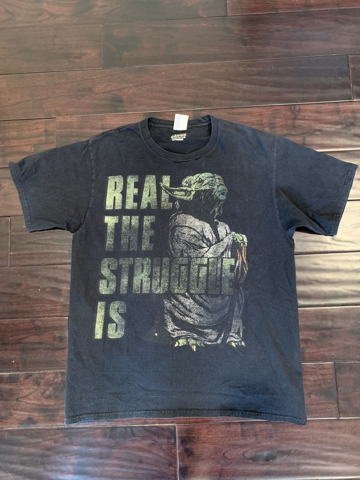 Port & Company Vintage star wars yoda real the struggle is tee Size US L / EU 52-54 / 3 - 1 Thumbnail