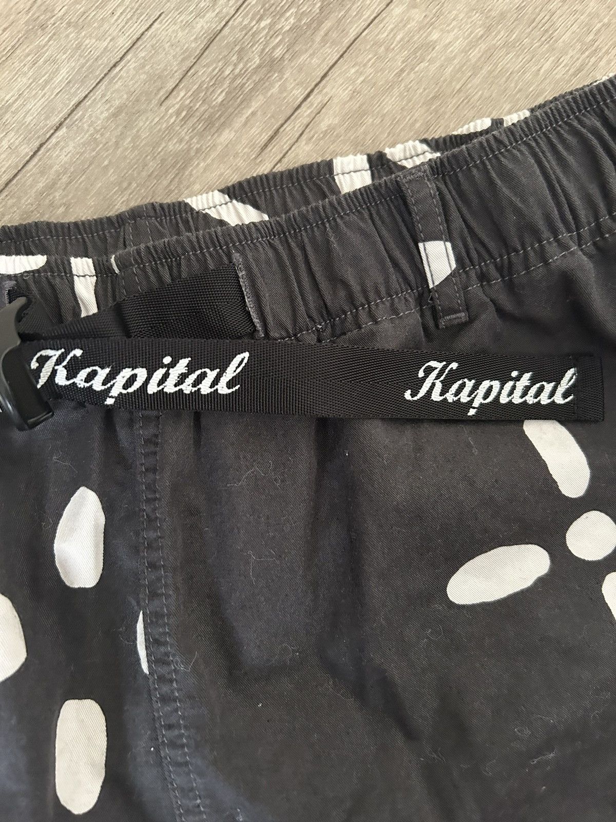 Japanese Brand Straight-Leg Printed Combed Cotton-Twill Shorts Size US 32 / EU 48 - 3 Thumbnail