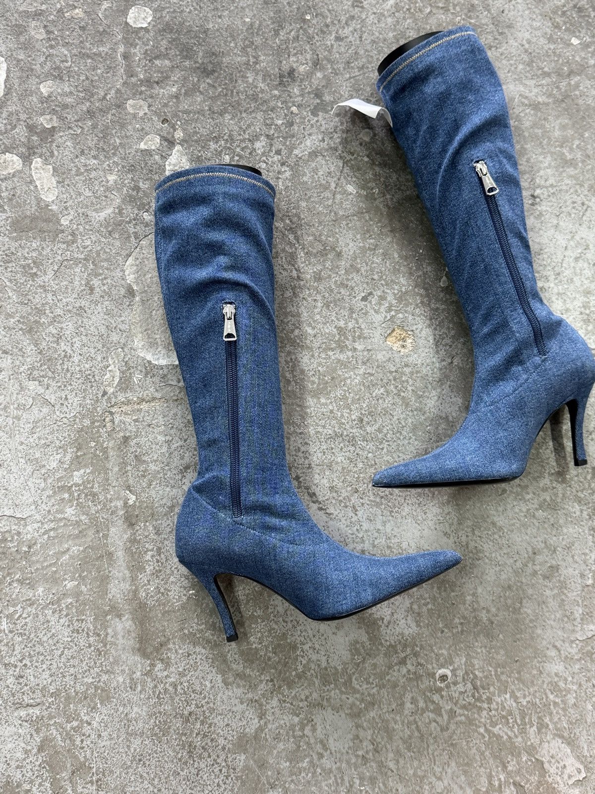 Diesel Archive Diesel Vintage Denim Heels Size US 5 / IT 35 - 5 Thumbnail