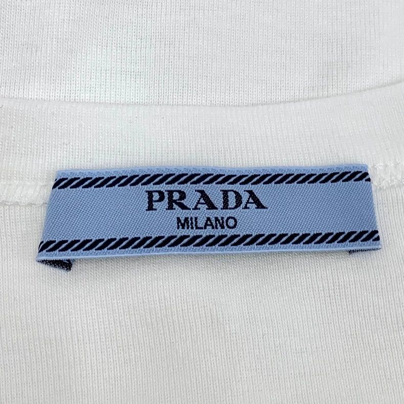 Prada Prada 22 Holiday Series White Triangle Label Cotton Round Size S / US 4 / IT 40 - 6 Thumbnail