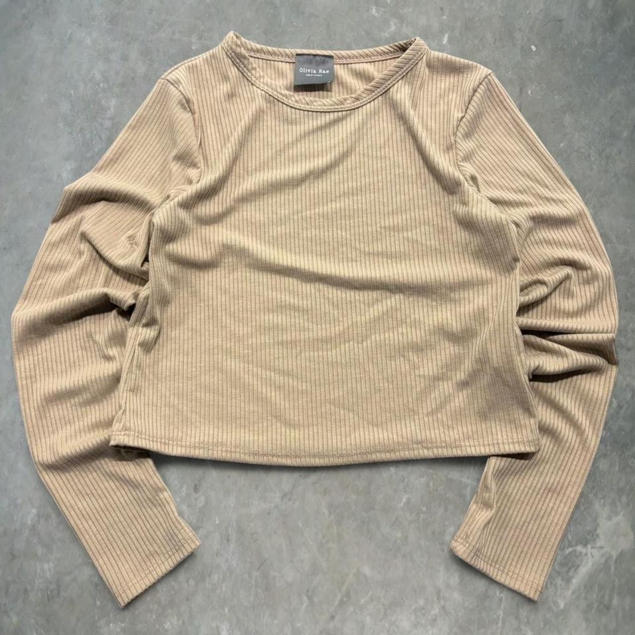 Vintage Crazy Y2K Cropped Long Sleeve Thermal Shirt Size S / US 4 / IT 40 - 1 Thumbnail
