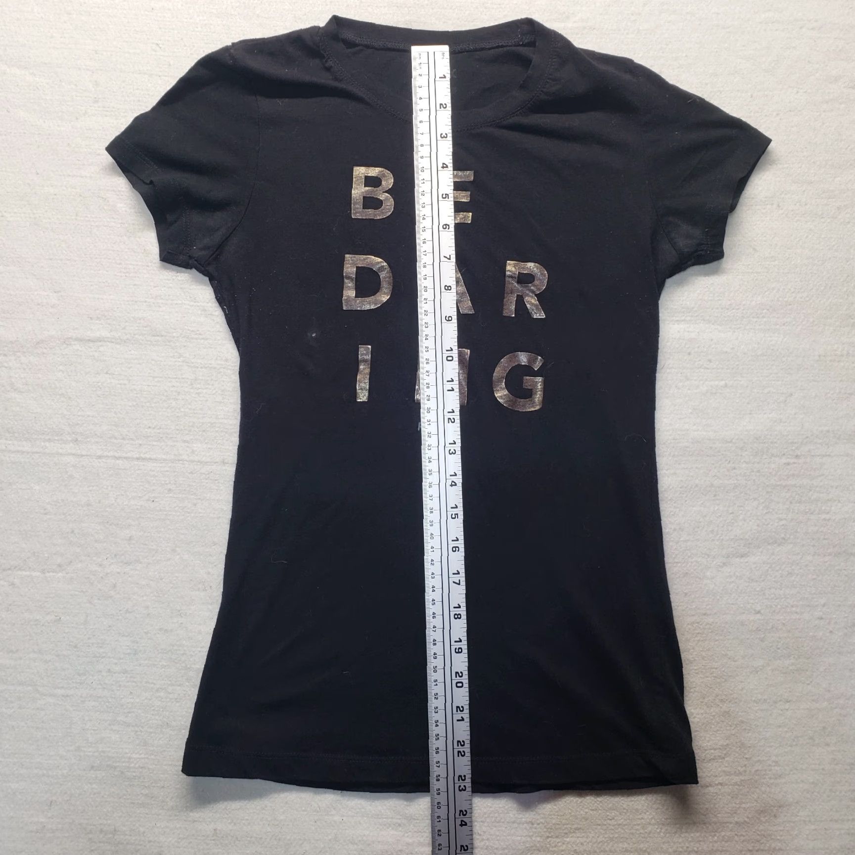 Reebok Reebok Shirt Women's Short Sleeve Be Daring Black Size S Small Adult Womens T-Shirt Crew Neck Athletic Size S / US 4 / IT 40 - 6 Thumbnail