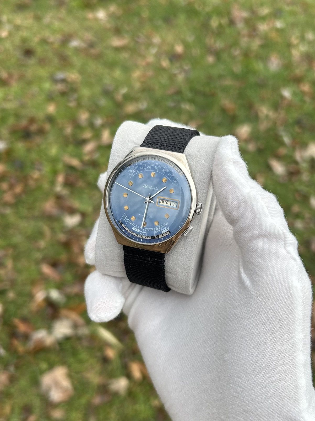 Vintage Vintage Watch Raketa College Calendar Mechanical 1980s Size ONE SIZE - 13 Thumbnail