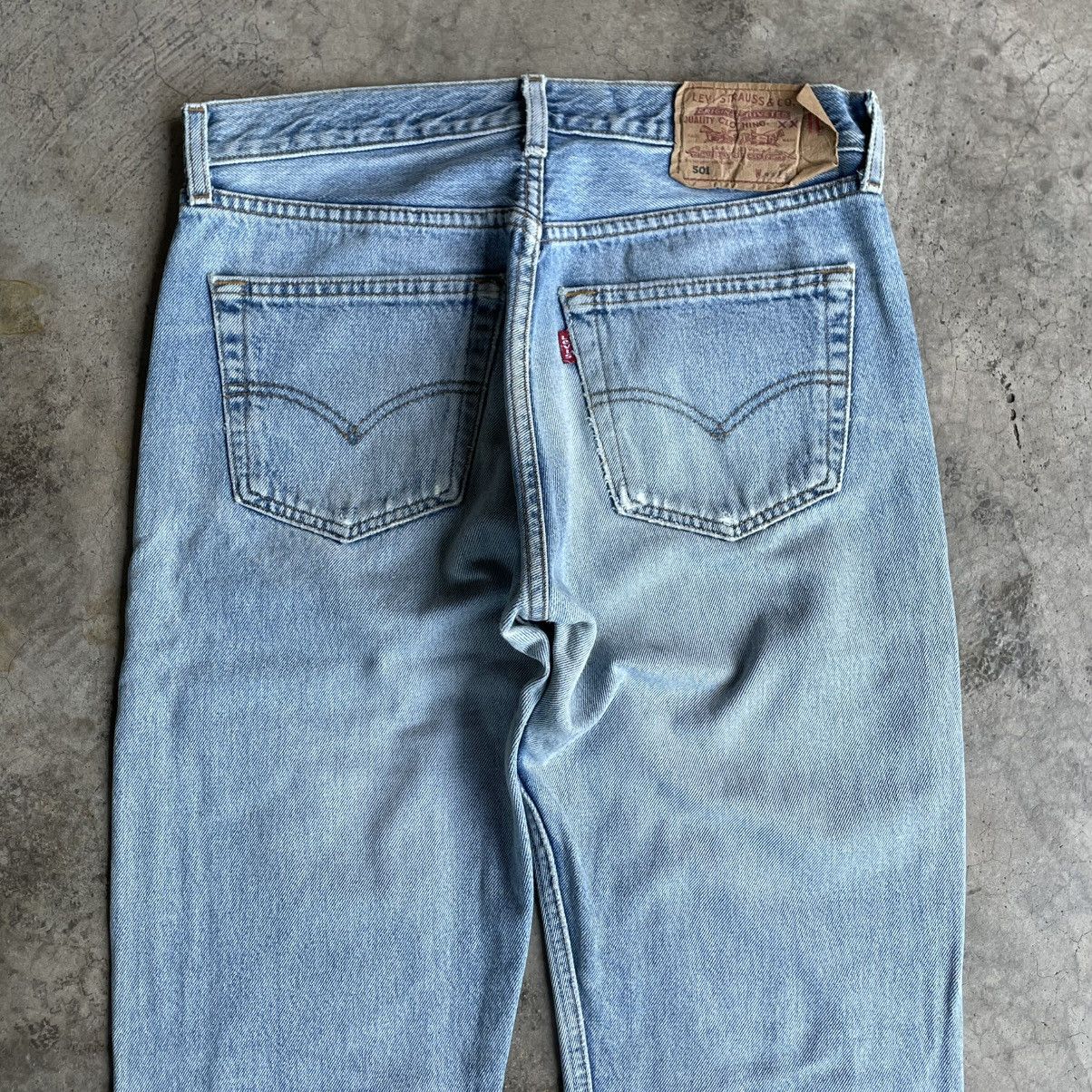 Levi's Vintage Clothing 🔥Vintage Levis 501 Custom Design Ripped Distress Denim Jeans Size US 30 / EU 46 - 5 Thumbnail