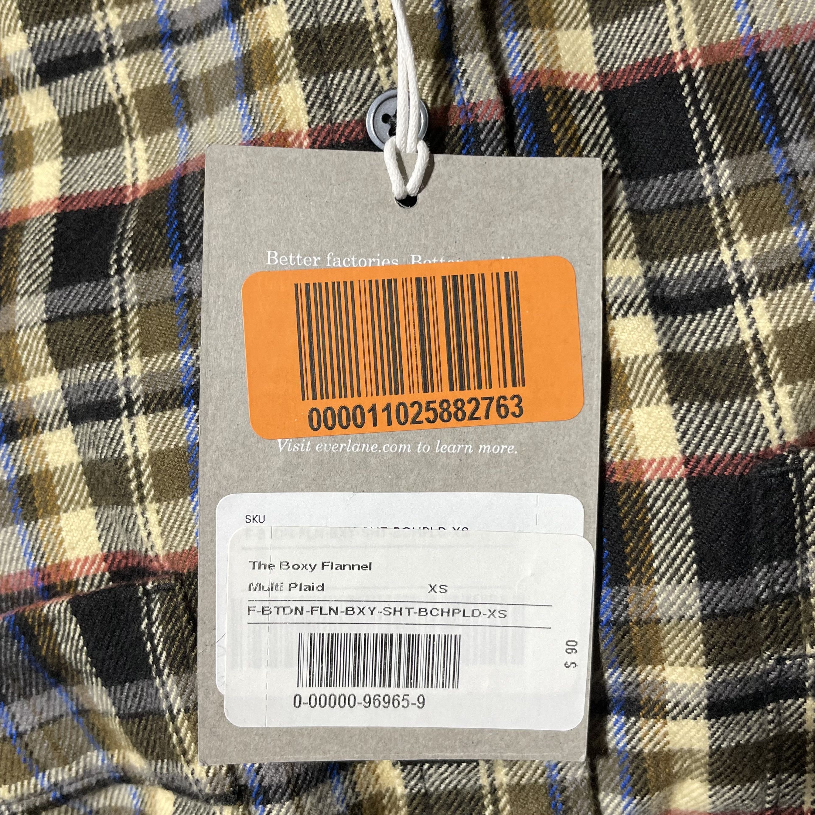 Everlane New Everlane The Boxy Flannel Long Sleeve Button Down Shirt Size XS / US 0-2 / IT 36-38 - 11 Thumbnail
