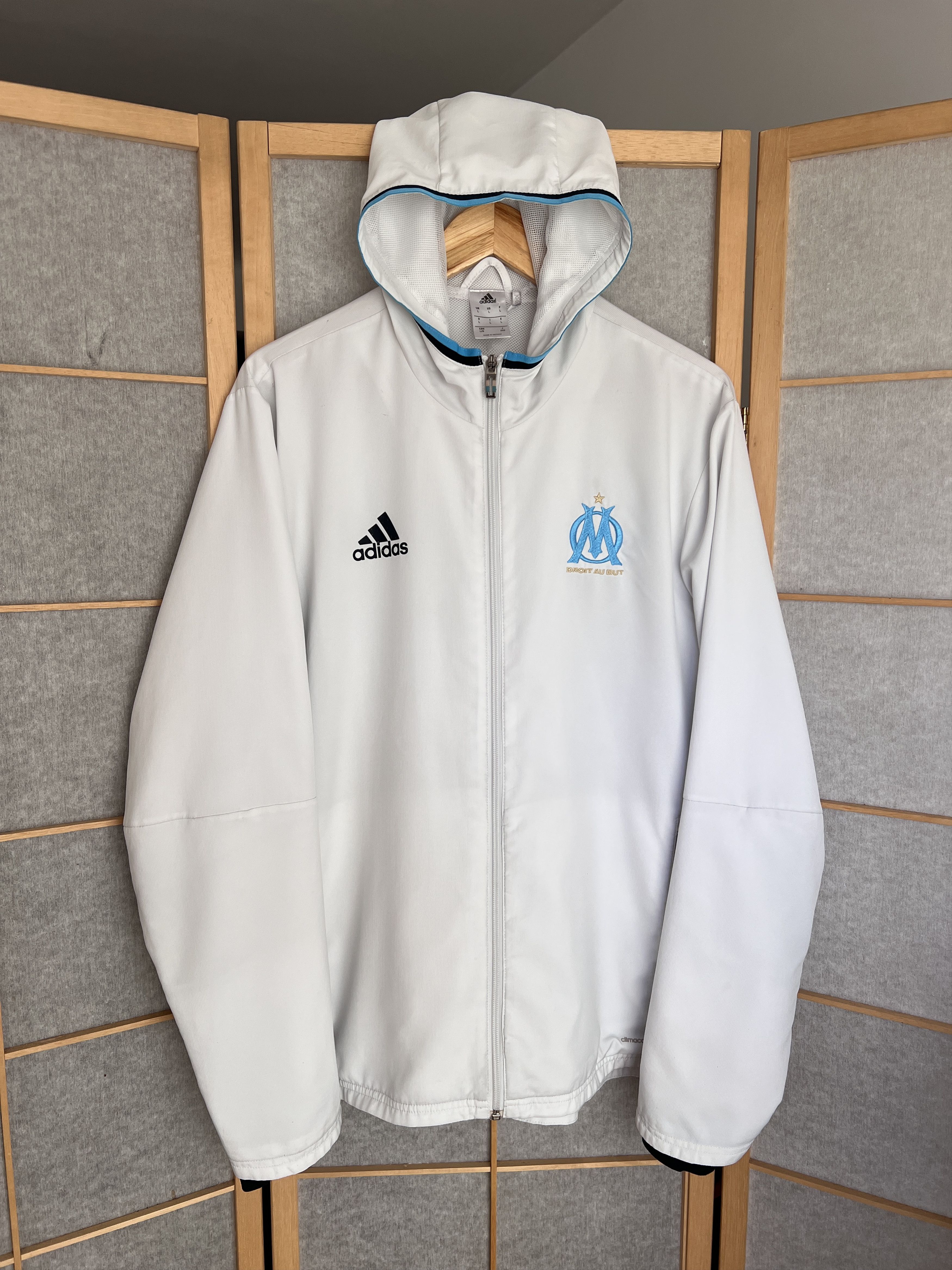 Adidas FC Olympique de Marseille vintage football jacket y2k
