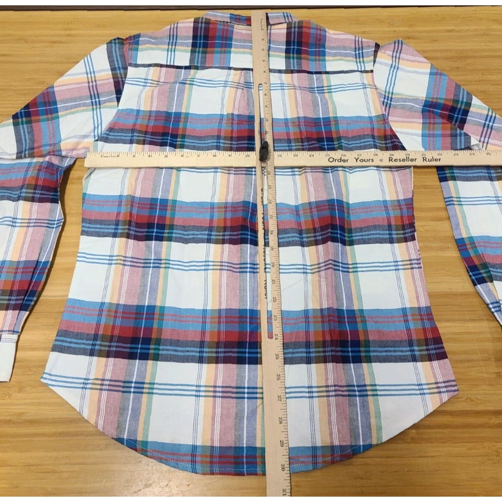 Wrangler Wrangler 20X Shirt Women's 2XL Blue Plaid Button Up Long Sleeve Western Twenty X Size XXL / US 16-18 / IT 52-54 - 7 Thumbnail