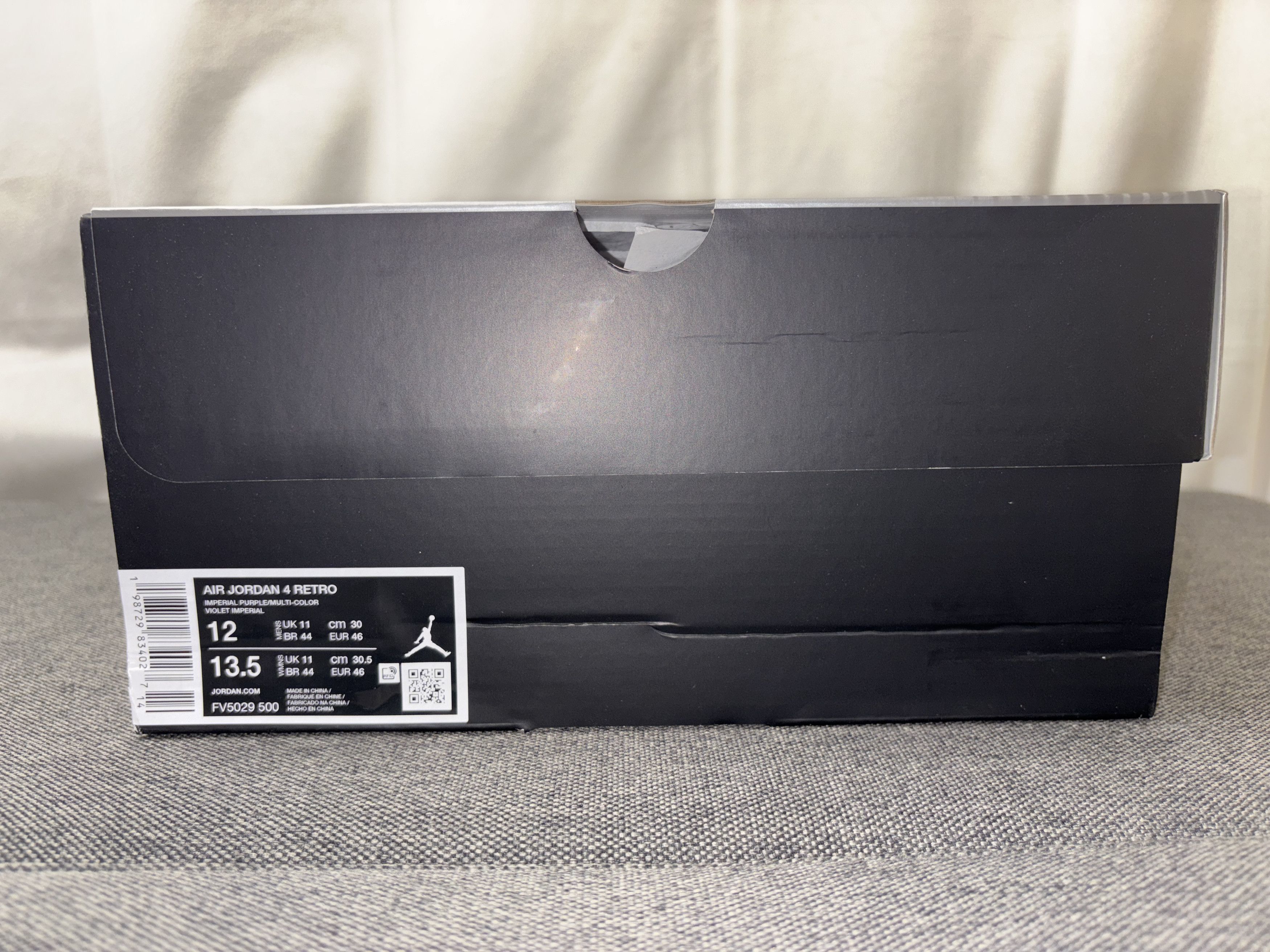 Nike Nike Air Jordan 4 Retro Lakers (2026) Size 12 FV5029-500 Size US 12 / EU 45 - 2 Thumbnail