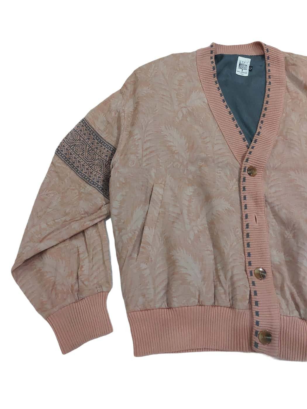 Other Rare! Vintage Modigliani Italian Designer Jacquard Cardigan Size US L / EU 52-54 / 3 - 4 Thumbnail