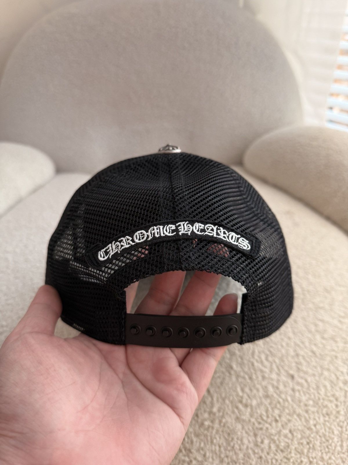 Chrome Hearts Chrome hearts cemetery triple black hat Size ONE SIZE - 4 Thumbnail