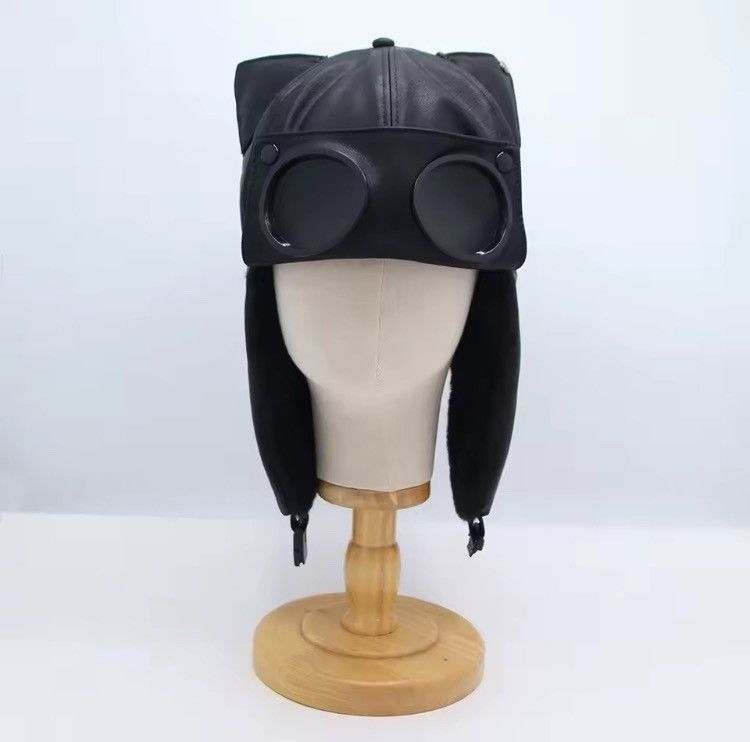 Other Y2K Aviator Bomber Hat – PU Leather Faux Fur Pilot Cap Size ONE SIZE - 11 Thumbnail