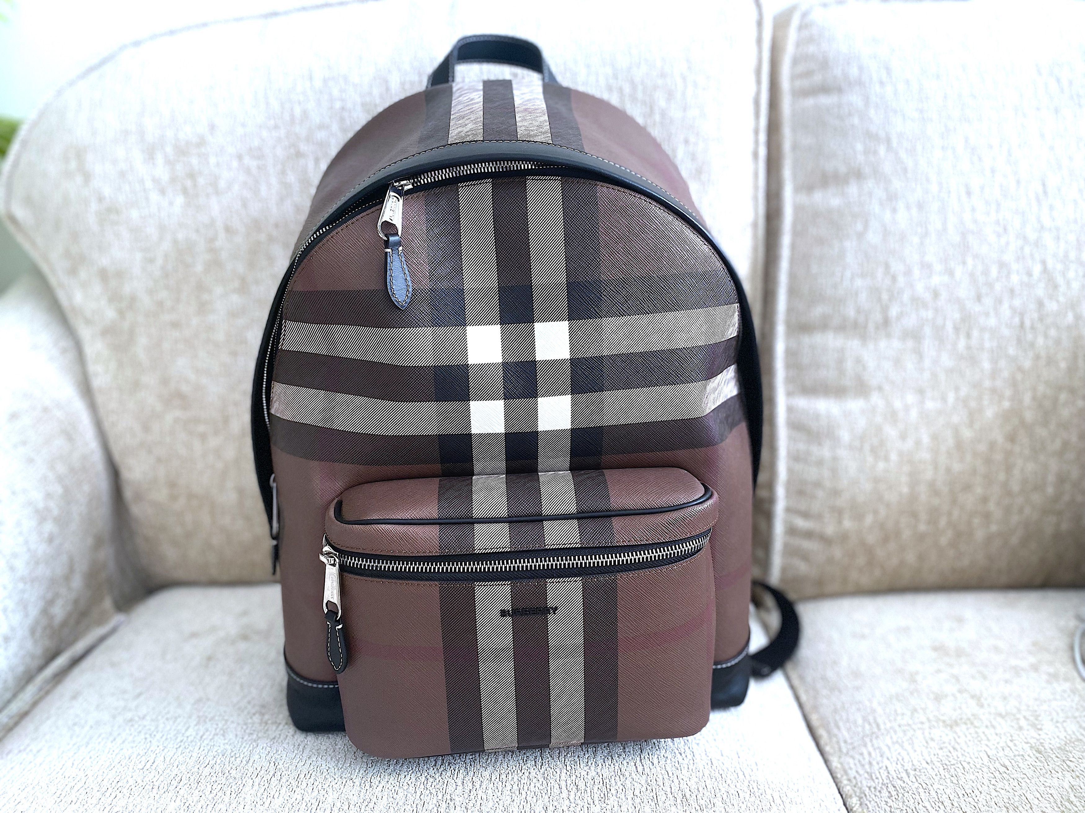 Burberry Birch Brown Backpack Size ONE SIZE - 3 Thumbnail
