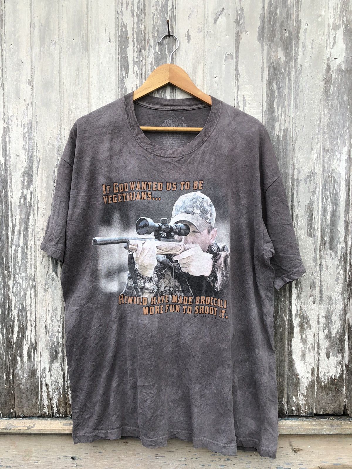 Japanese Brand × The Mountain × Vintage Vintage Y2K The Mountain Sniper Man Tshirt Size US XL / EU 56 / 4 - 1 Thumbnail