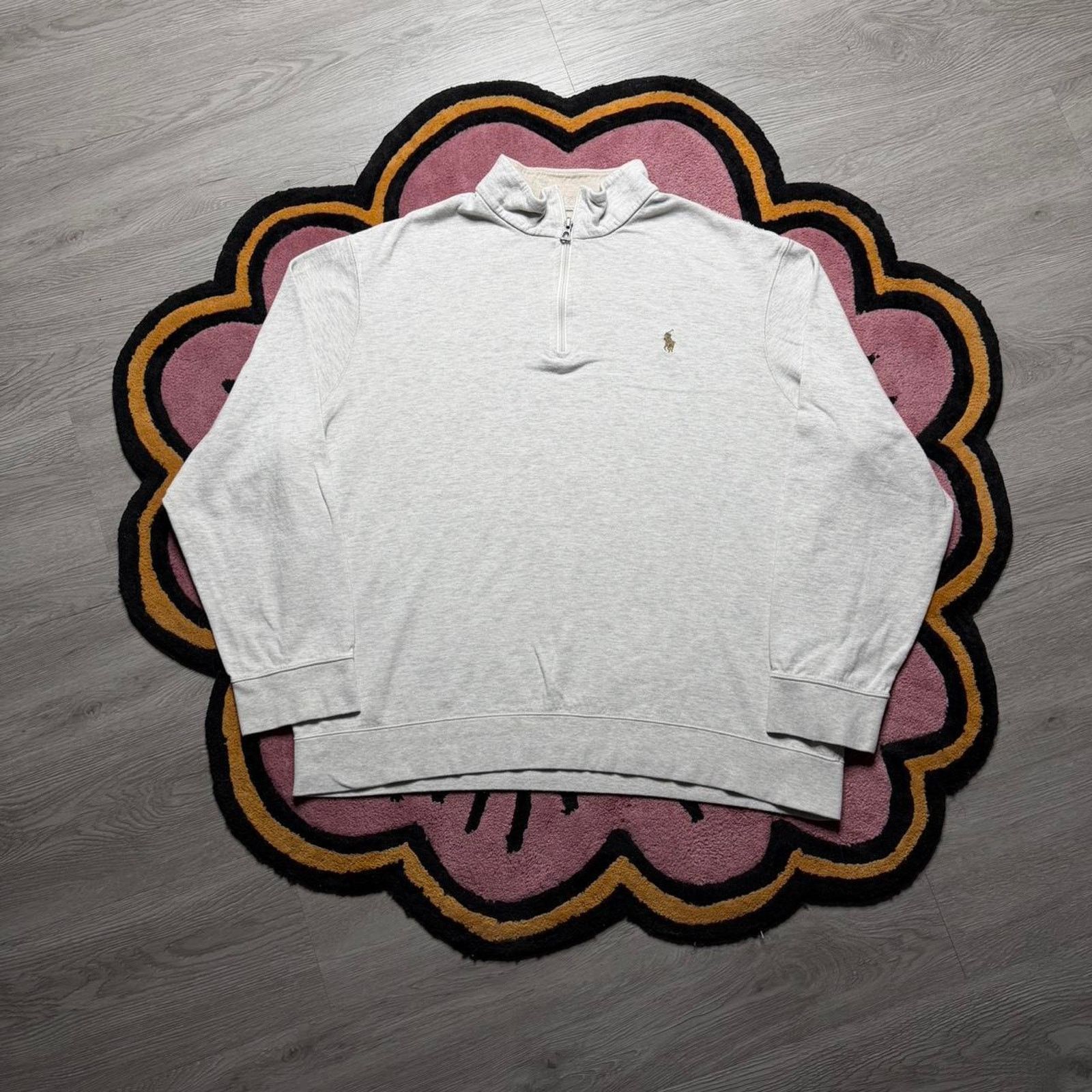 Polo Ralph Lauren × Ralph Lauren Polo Ralph Lauren Embroidered Logo 1/4 Zip Sweatshirt XL Size US XL / EU 56 / 4 - 1 Thumbnail