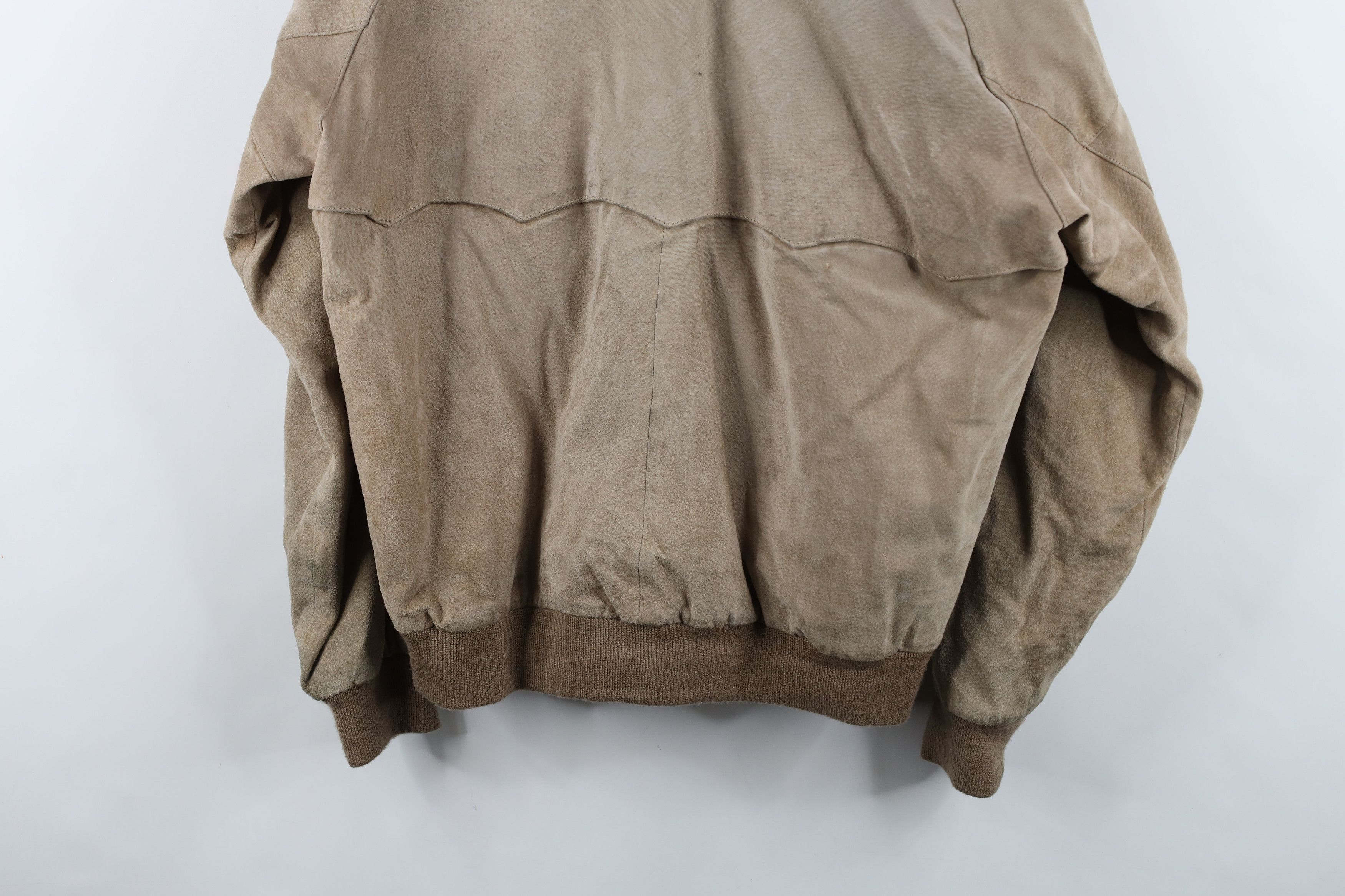 Vintage Vintage 70s Streetwear Leather Cafe Racer Bomber Jacket Size US XXL / EU 58 / 5 - 18 Thumbnail