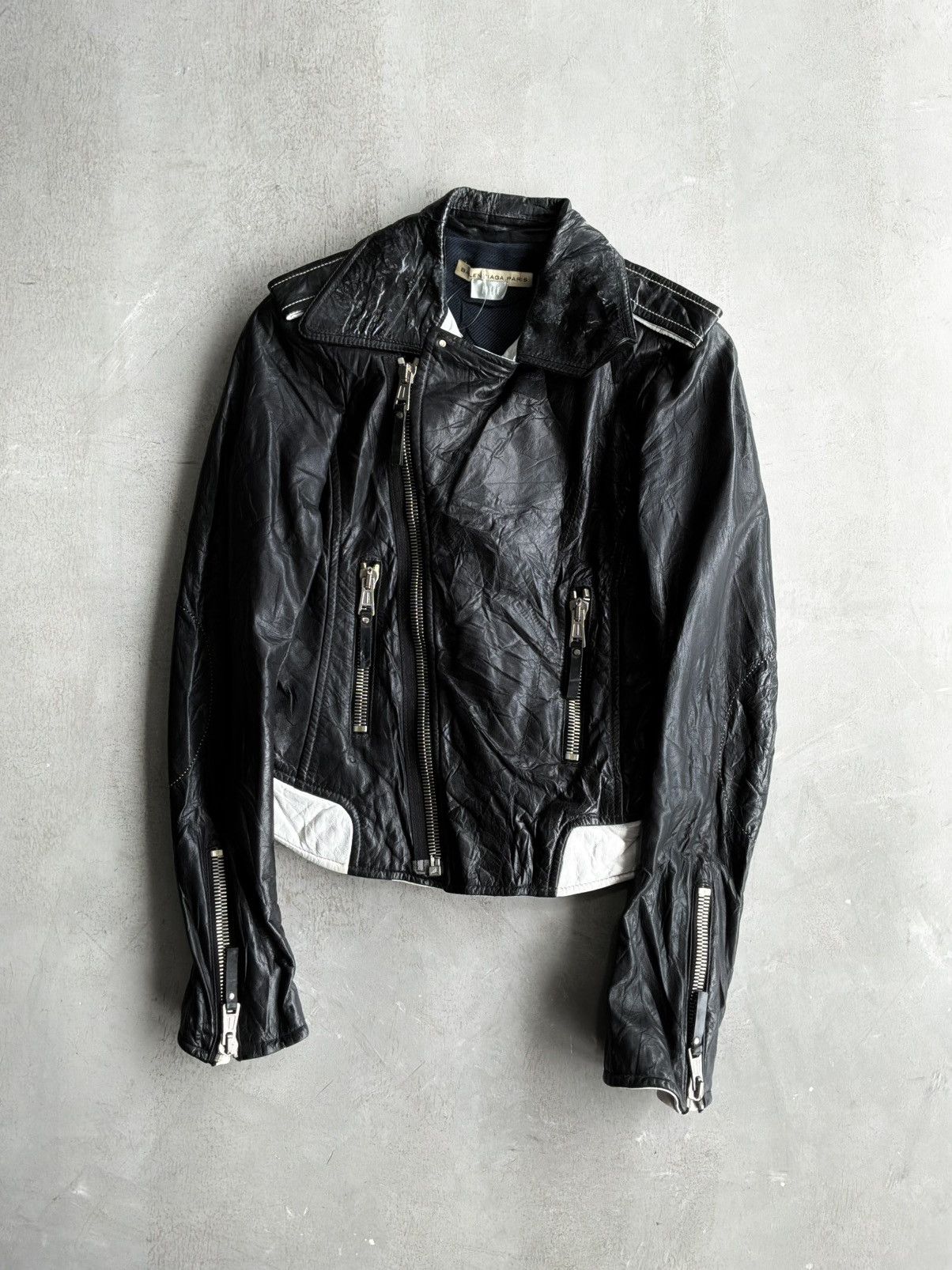 Balenciaga Balenciaga - Joyce Leather Biker Jacket Size XS / US 0-2 / IT 36-38 - 1 Thumbnail
