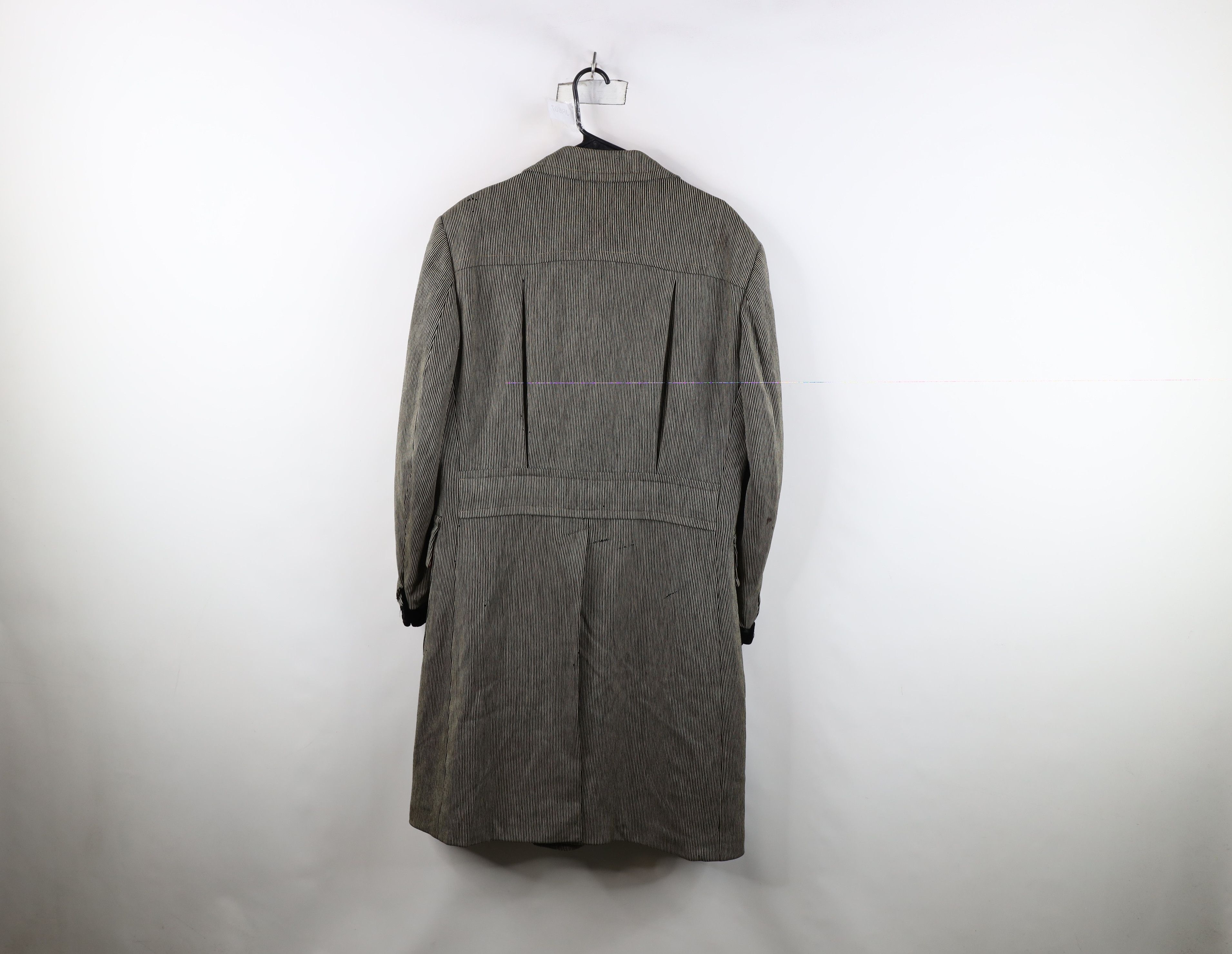 Vintage Vintage 50s Streetwear Trim Ribbed Wool Trench Coat USA Size US XXL / EU 58 / 5 - 14 Thumbnail