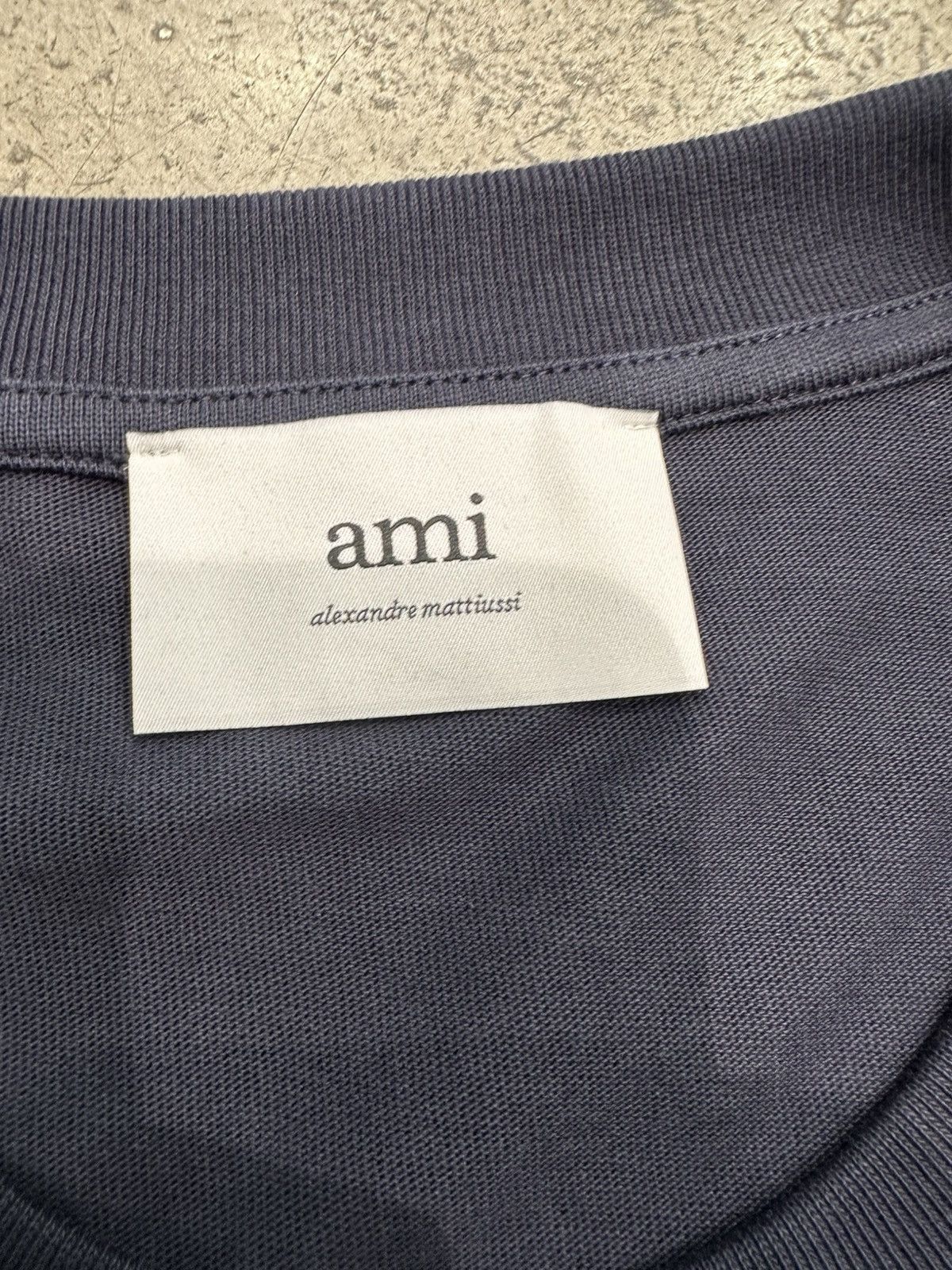 AMI AMI - ADC Tshirt Navy Size US L / EU 52-54 / 3 - 2 Thumbnail