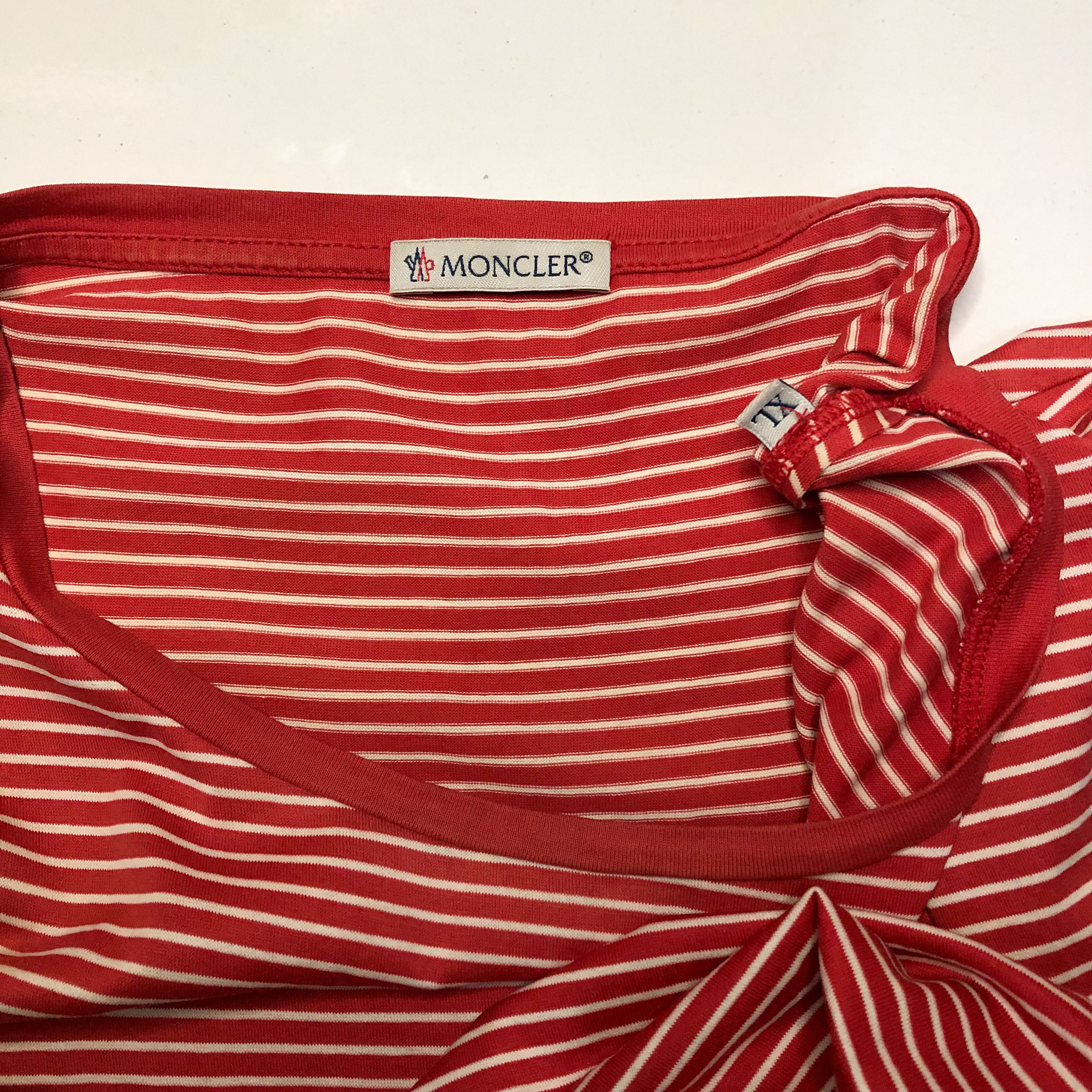 Moncler Moncler Retro Pocket T-Shirt | Y2K Style | Stripes Size XL / US 12-14 / IT 48-50 - 7 Thumbnail