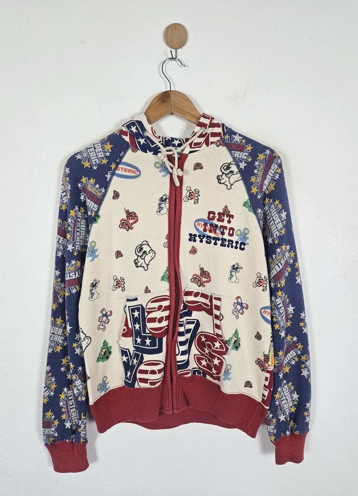 Hysteric Glamour Hysterical Glamour all over logo hoodie sweater Size S / US 4 / IT 40 - 1 Thumbnail
