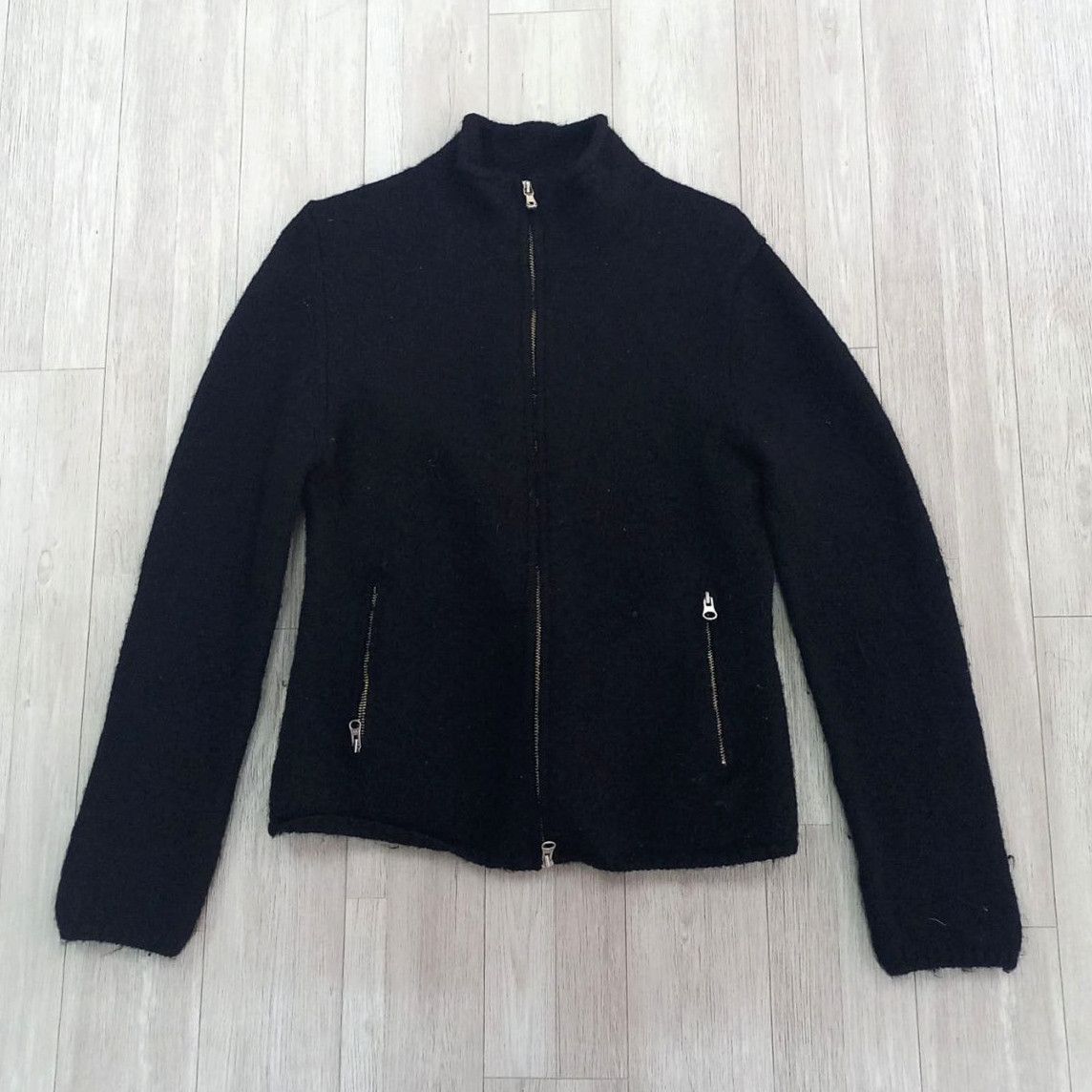 Yohji Yamamoto INÉD HOMME Pure Wool Mohair Zipper Jacket Size M / US 6-8 / IT 42-44 - 3 Thumbnail