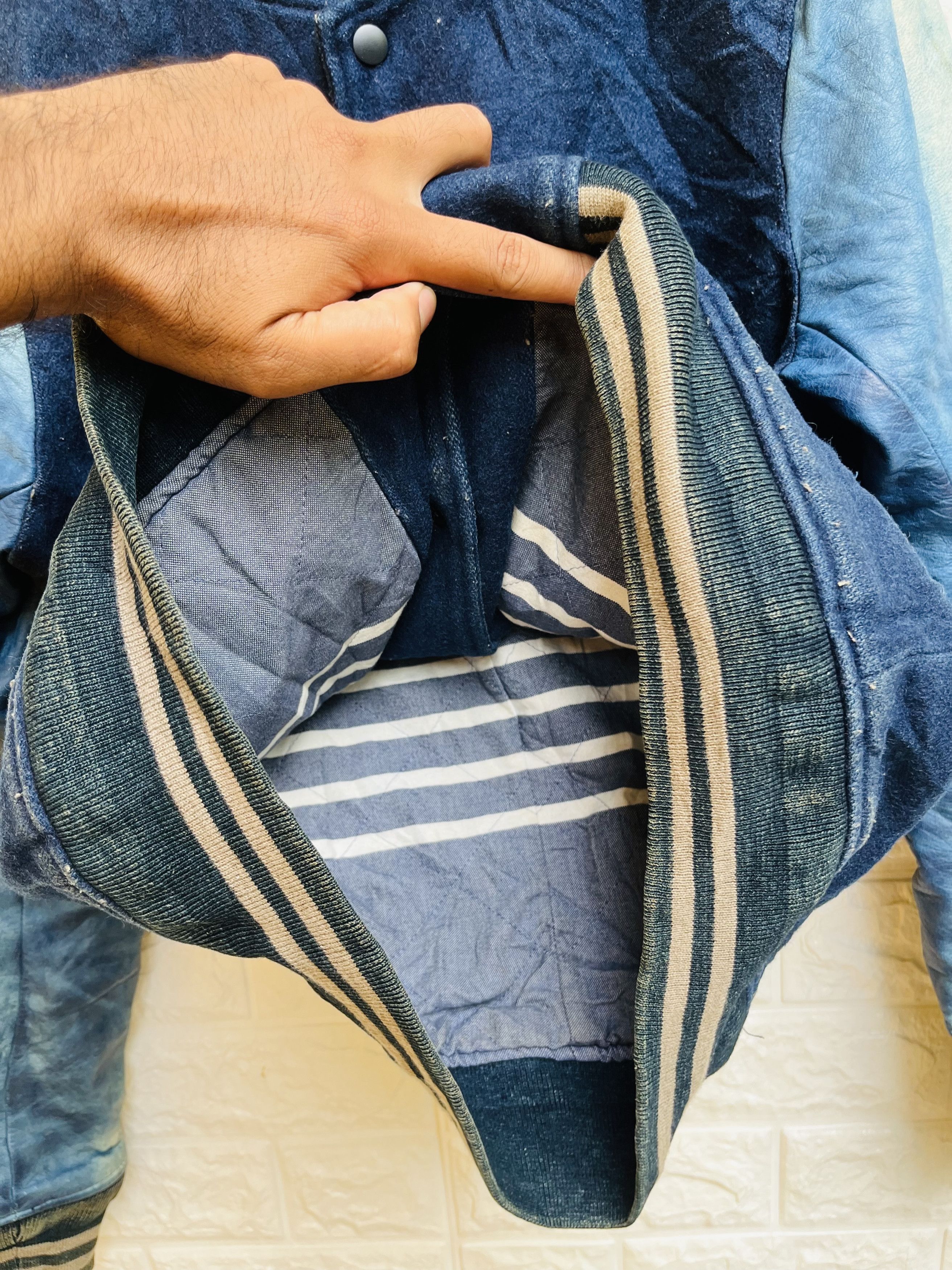 Japanese Brand × Remi Relief × Vintage Vintage Remy Relief Leather Sleeves Japanese Designer Style Size US L / EU 52-54 / 3 - 8 Thumbnail