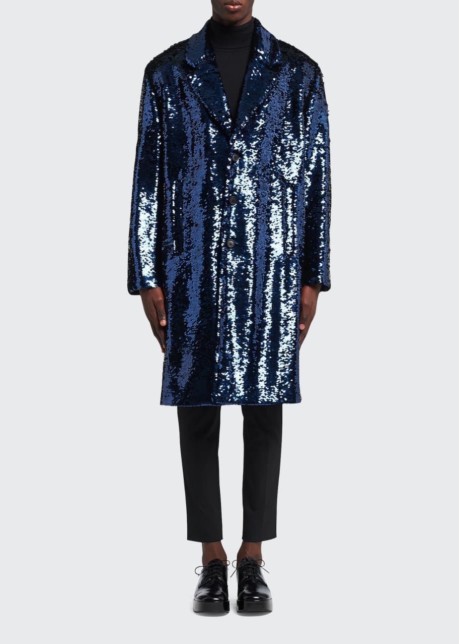 Prada 8200€ Prada BNWT men’s Sequin Cappotto Paillettes coat 48 M Size US M / EU 48-50 / 2 - 3 Thumbnail