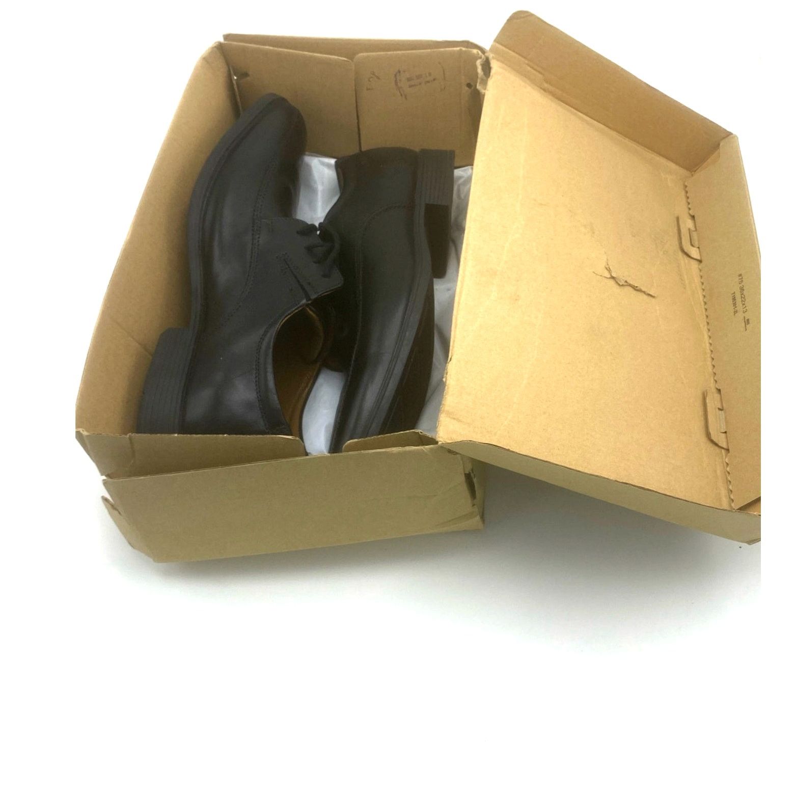 Clarks Clarks Tilden Plain II Mens Shoes 11.5W Wide Black Leather Size US 11.5 / EU 44-45 - 10 Thumbnail