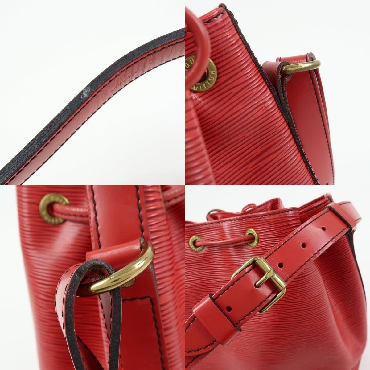 Louis Vuitton Louis Vuitton Epi Petit Noe Shoulder Bag Leather Bucket Red Size ONE SIZE - 4 Thumbnail