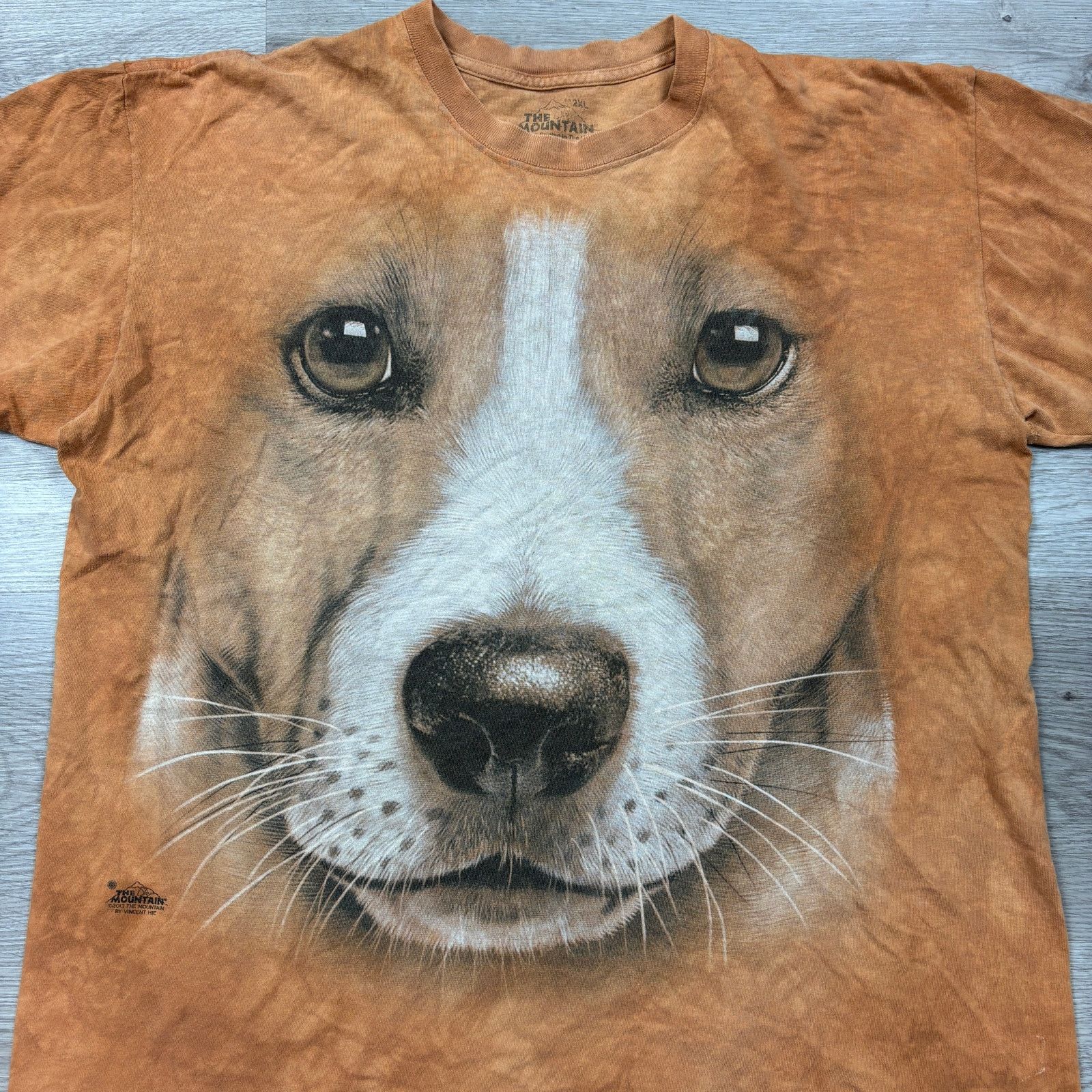 The Mountain The Mountain Jack Russell Terrier AOP Tie Dye Shirt Mens 2XL Size US XXL / EU 58 / 5 - 2 Thumbnail