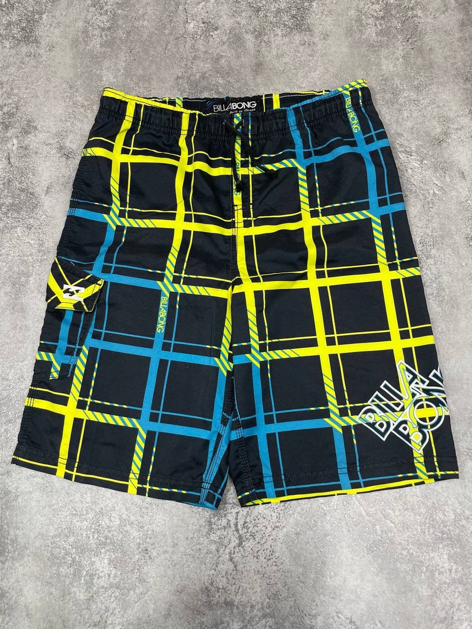 Billabong Billabong Men Board Shorts Swim Surf Black Blue Yellow Check Size US 32 / EU 48 - 1 Thumbnail