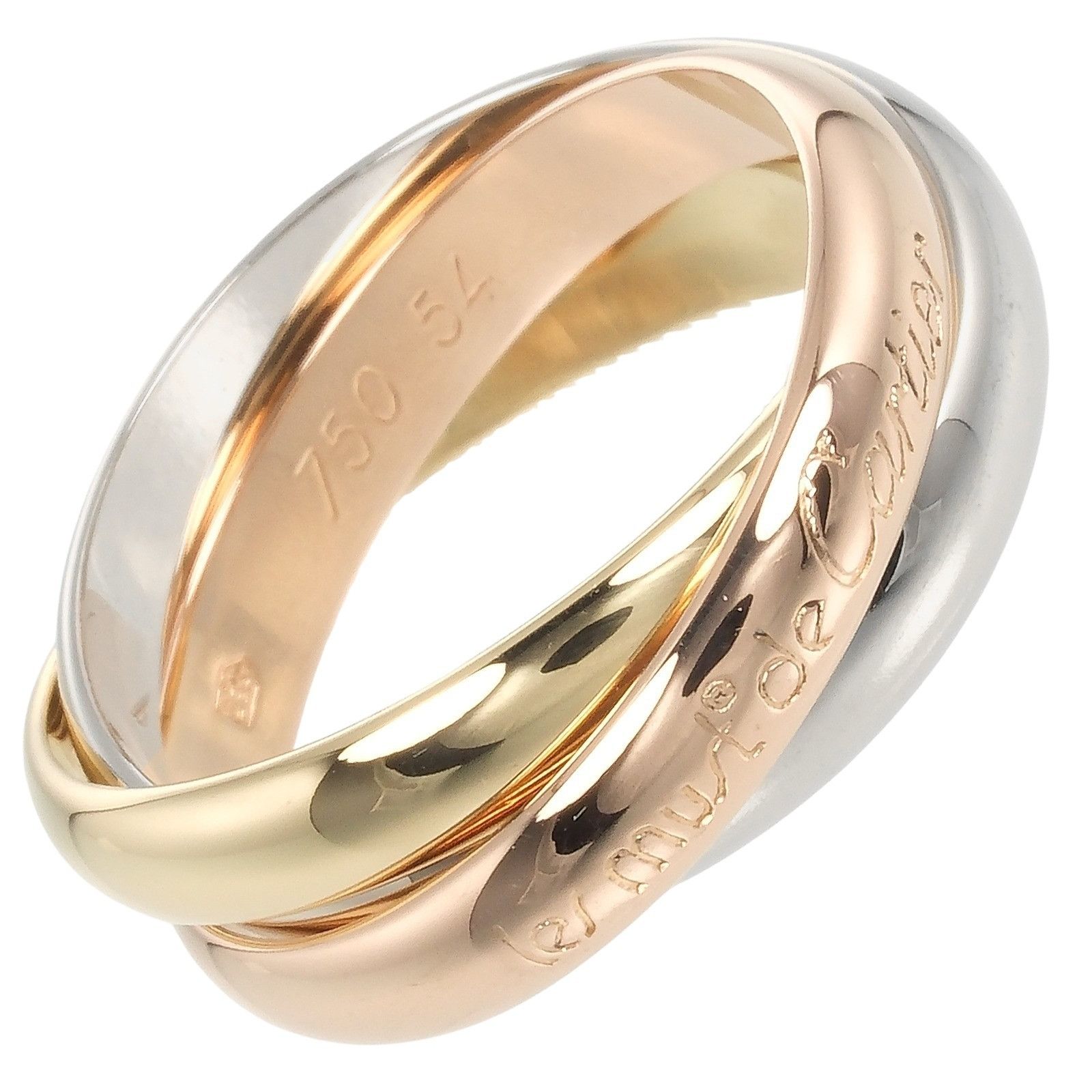 Cartier Cartier Cartier Trinity Au750 Ring Size 13 Metal Ring Size ONE SIZE - 1 Thumbnail